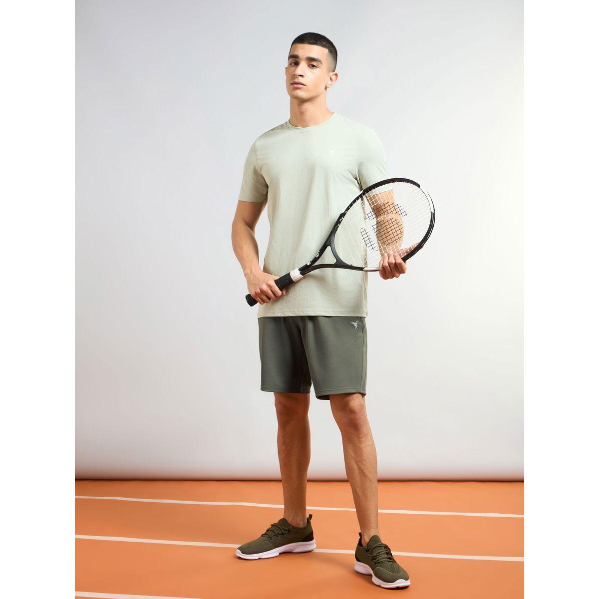 Technosport Men Solid Slim Fit  Shorts with TS Flexi-men-clothing-sportswearandactivewear-bottoms-shorts-image-2
