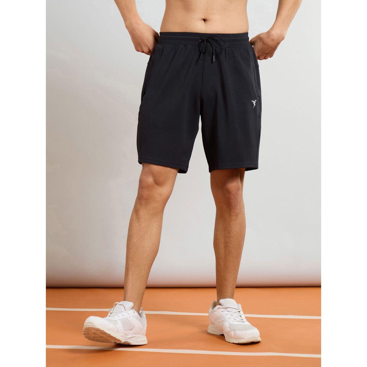 Technosport Men Solid Slim Fit Sports Shorts with TS Flexi-men-clothing-sportswearandactivewear-bottoms-shorts-image-1