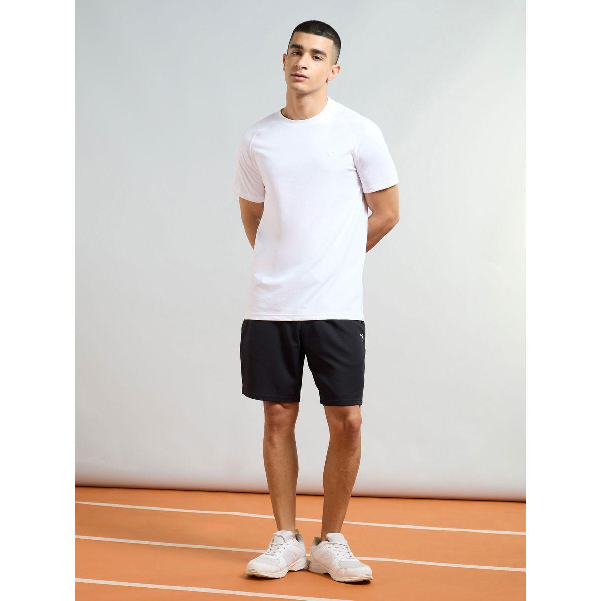 Technosport Men Solid Slim Fit Sports Shorts with TS Flexi-men-clothing-sportswearandactivewear-bottoms-shorts-image-2