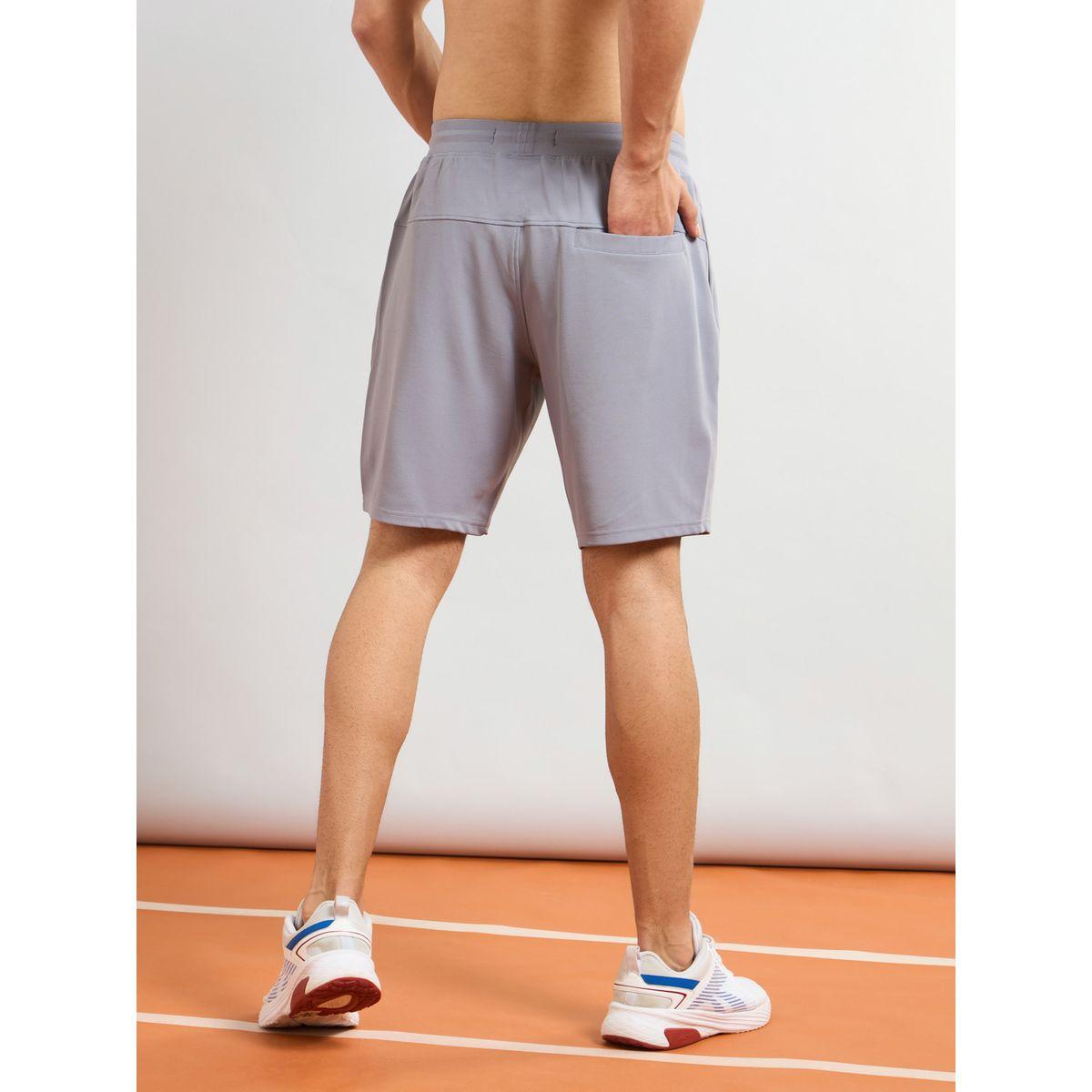 Technosport Solid Slim Fit Sports Shorts with Drawstring-men-clothing-sportswearandactivewear-bottoms-shorts-image-2