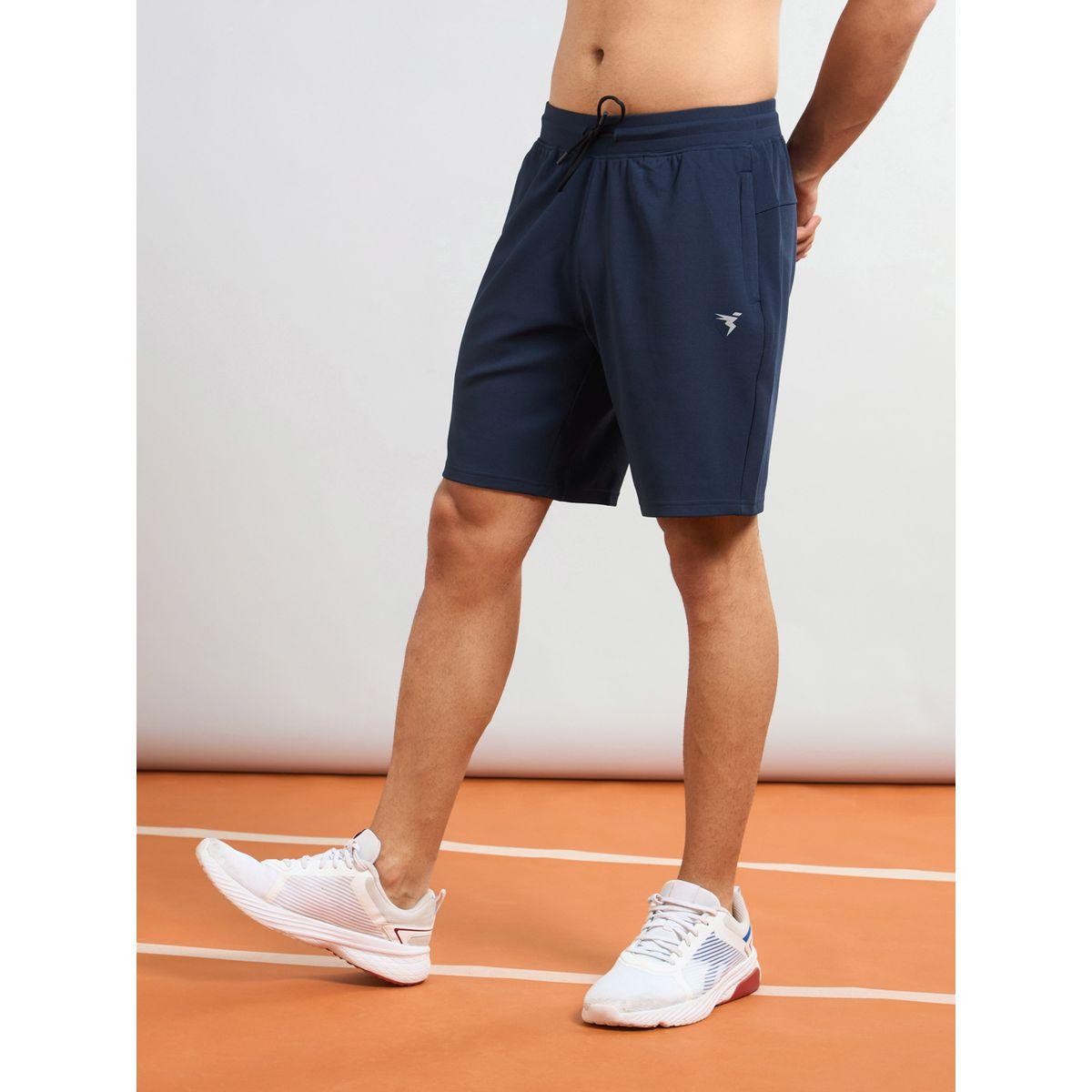Technosport Solid Slim Fit Sports Shorts with Drawstring-men-clothing-sportswearandactivewear-bottoms-shorts-image-2