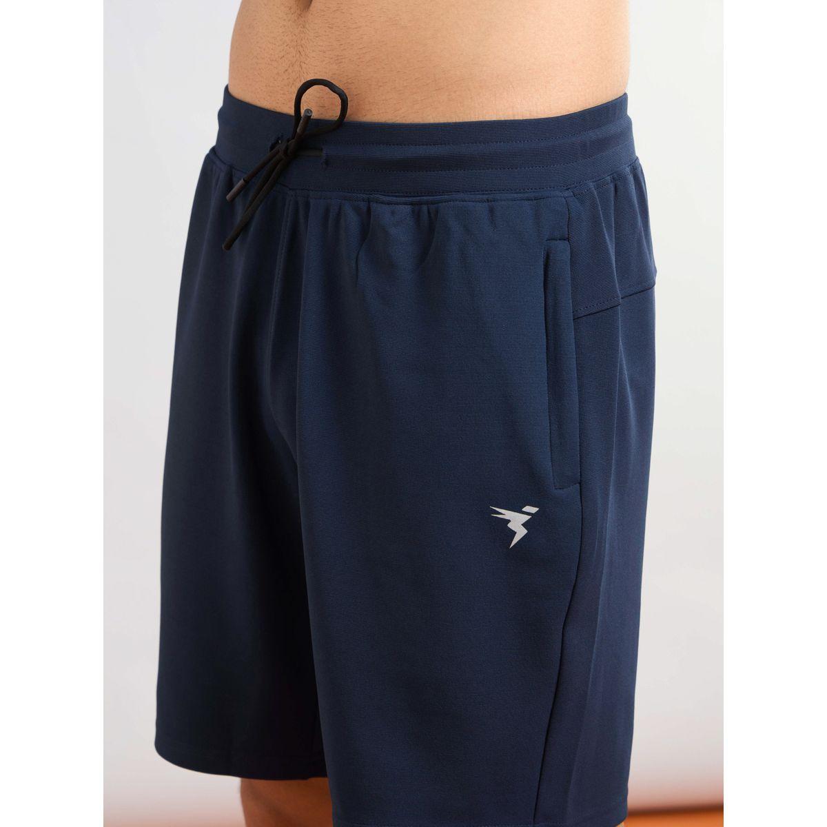 Technosport Solid Slim Fit Sports Shorts with Drawstring-men-clothing-sportswearandactivewear-bottoms-shorts-image-4