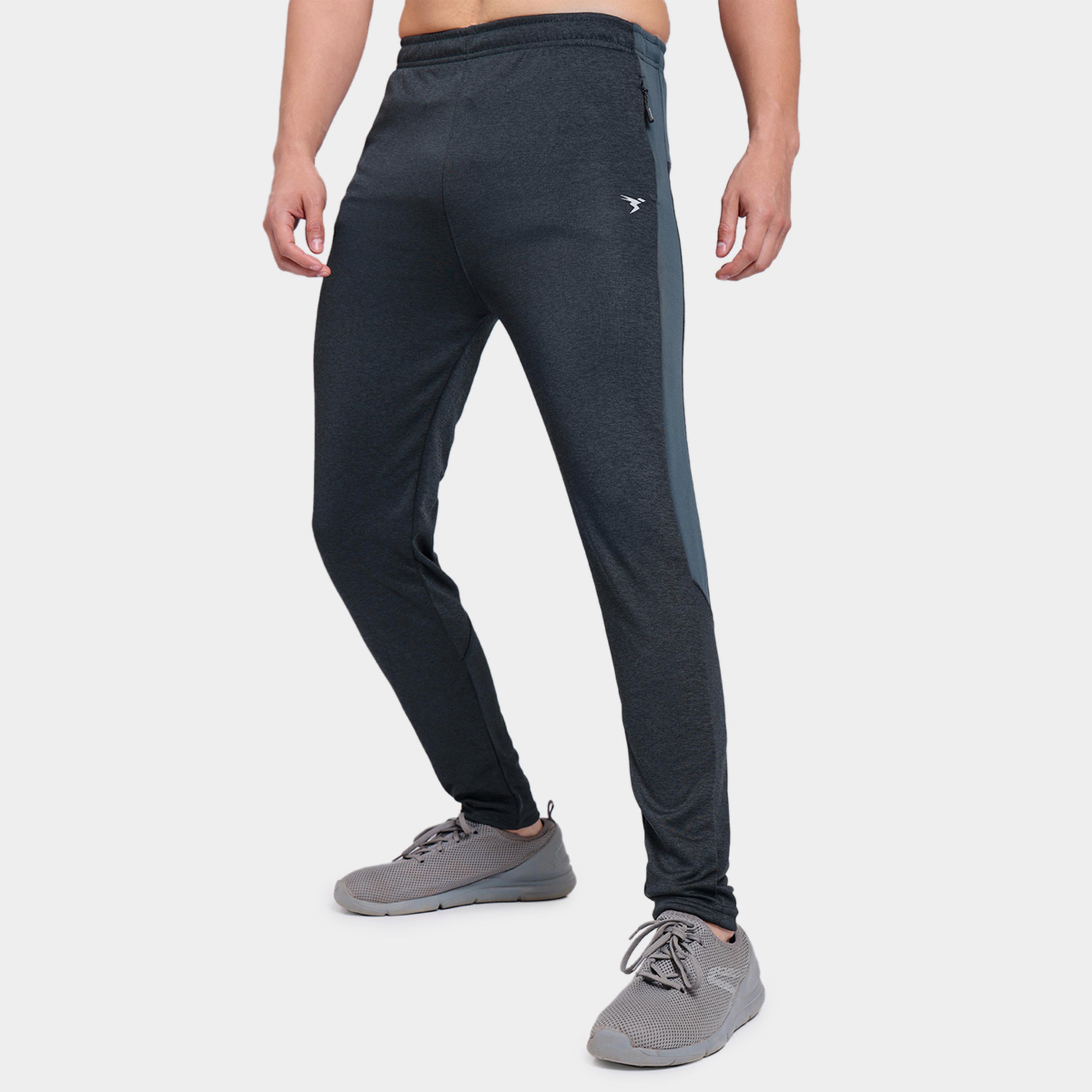 تكنوسبورت × ستايلي - بنطال رياضي رجالي ضيق موشح بقماش تكنو دراي-men-clothing-sportswearandactivewear-bottoms-joggers-image-2