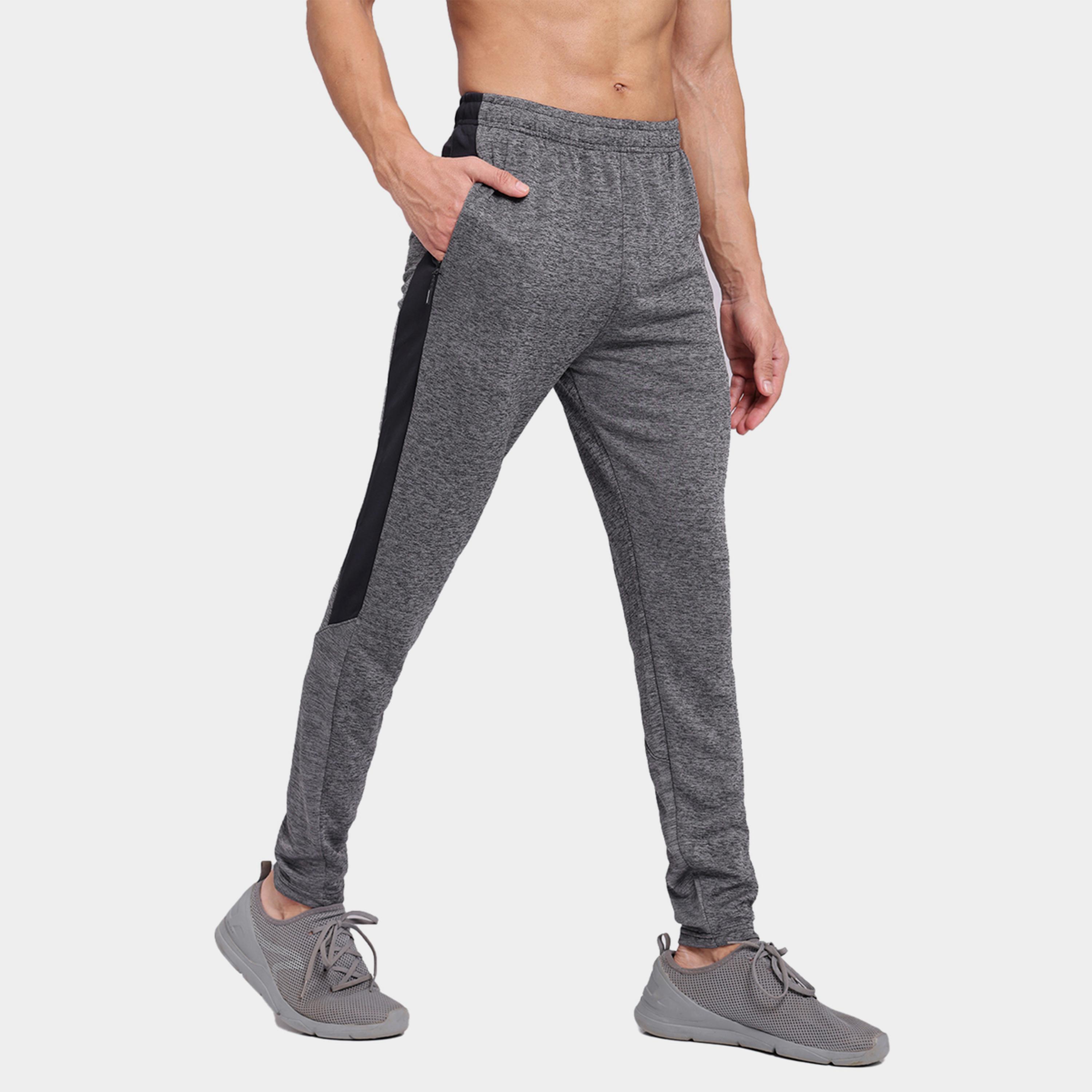 Technosport x Styli Men Melange Slim Fit Track Pants with TECHNO DRY-men-clothing-sportswearandactivewear-bottoms-joggers-image-2
