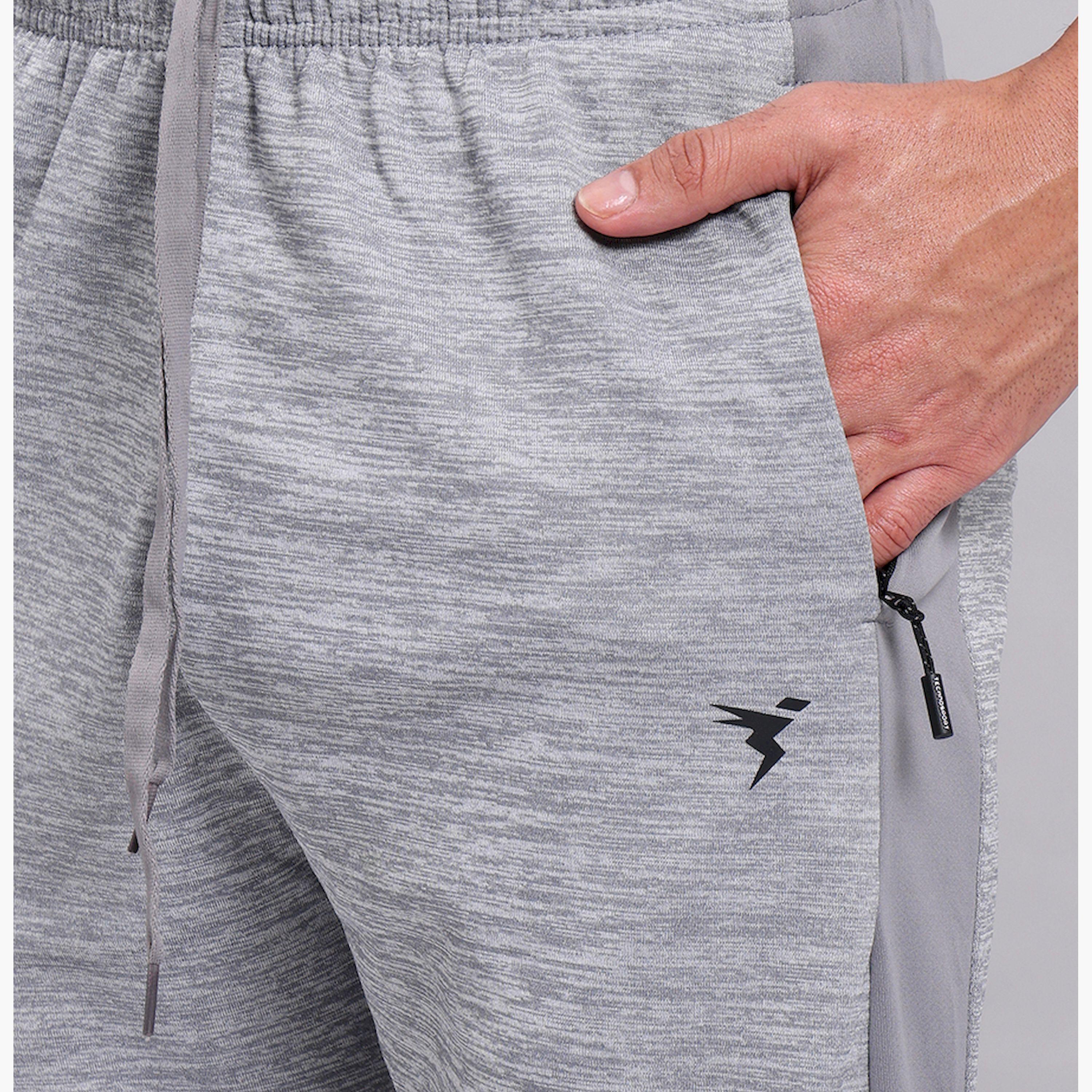 Technosport x Styli Men Melange Slim Fit Track Pants with TECHNO DRY-men-clothing-sportswearandactivewear-bottoms-joggers-image-2