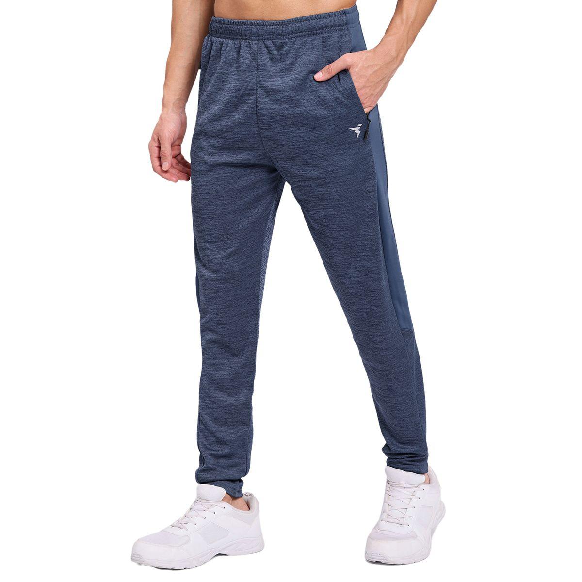 Technosport Men Plain Slim Fit Track Pants with Techno Dry-men-clothing-sportswearandactivewear-bottoms-joggers-image-4