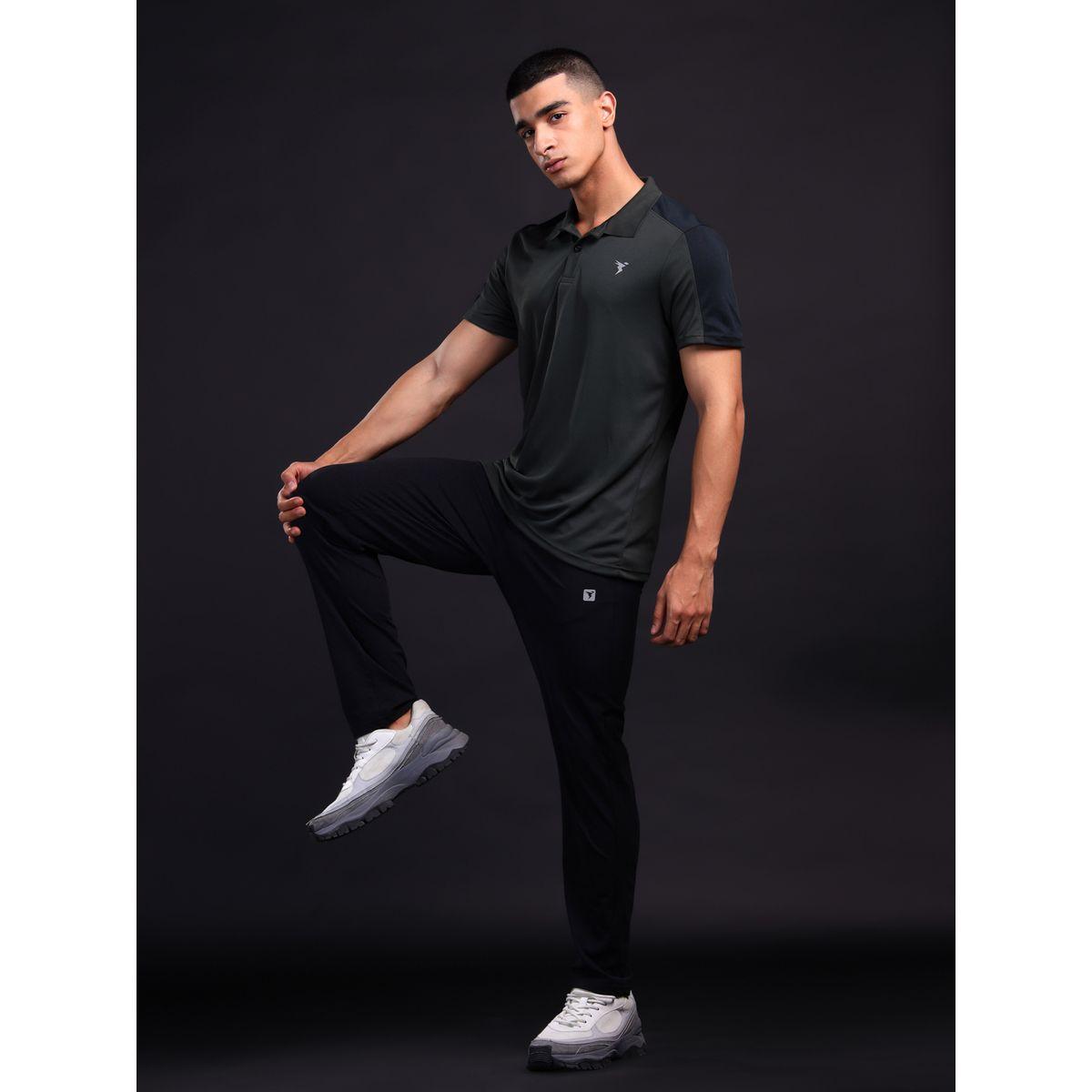 بنطال رياضي سادة بقصة سليم فت وأربطة-men-clothing-sportswearandactivewear-bottoms-joggers-image-5