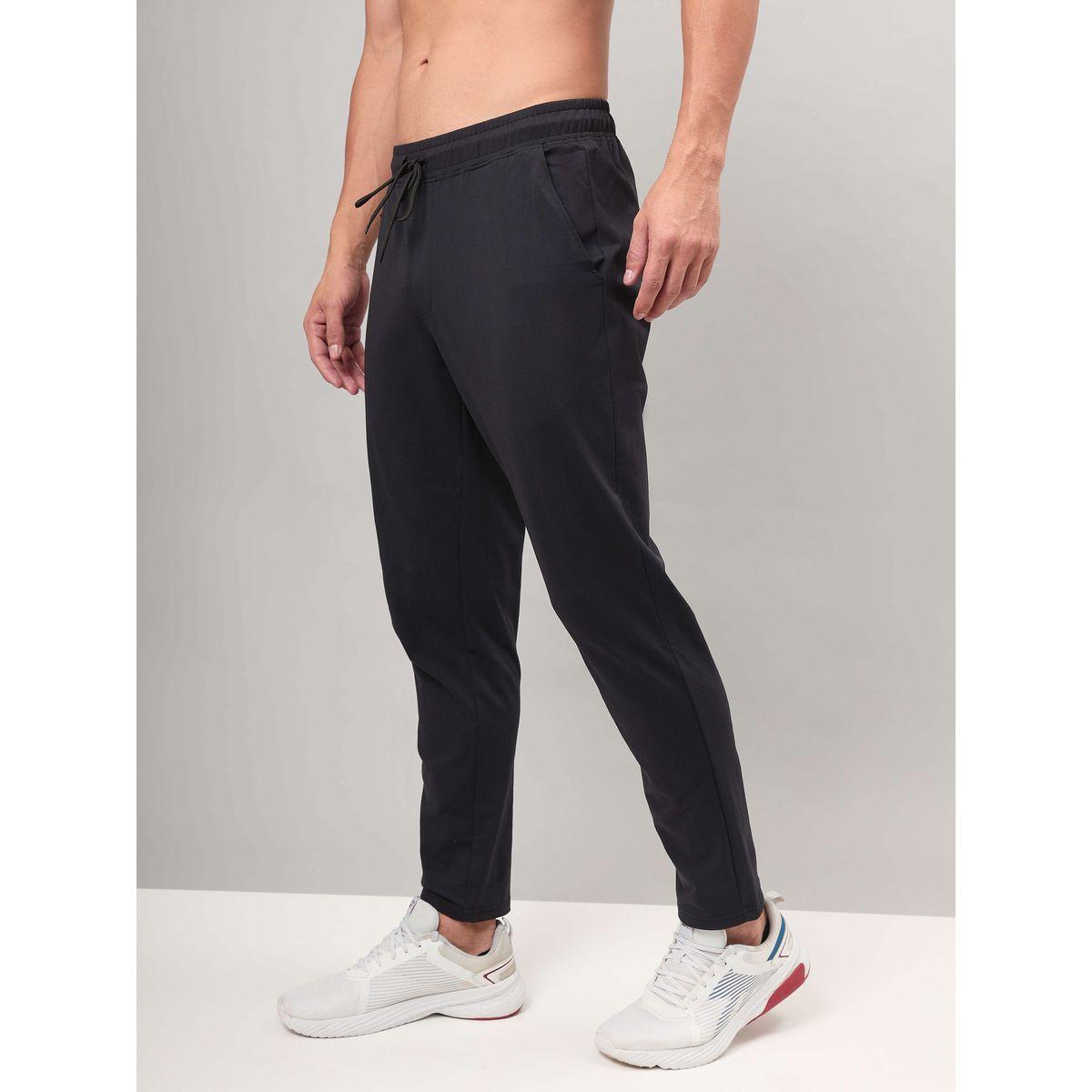 بنطال رياضي سادة بقصة مريحة وتقنية دوراكول-men-clothing-sportswearandactivewear-bottoms-image-3