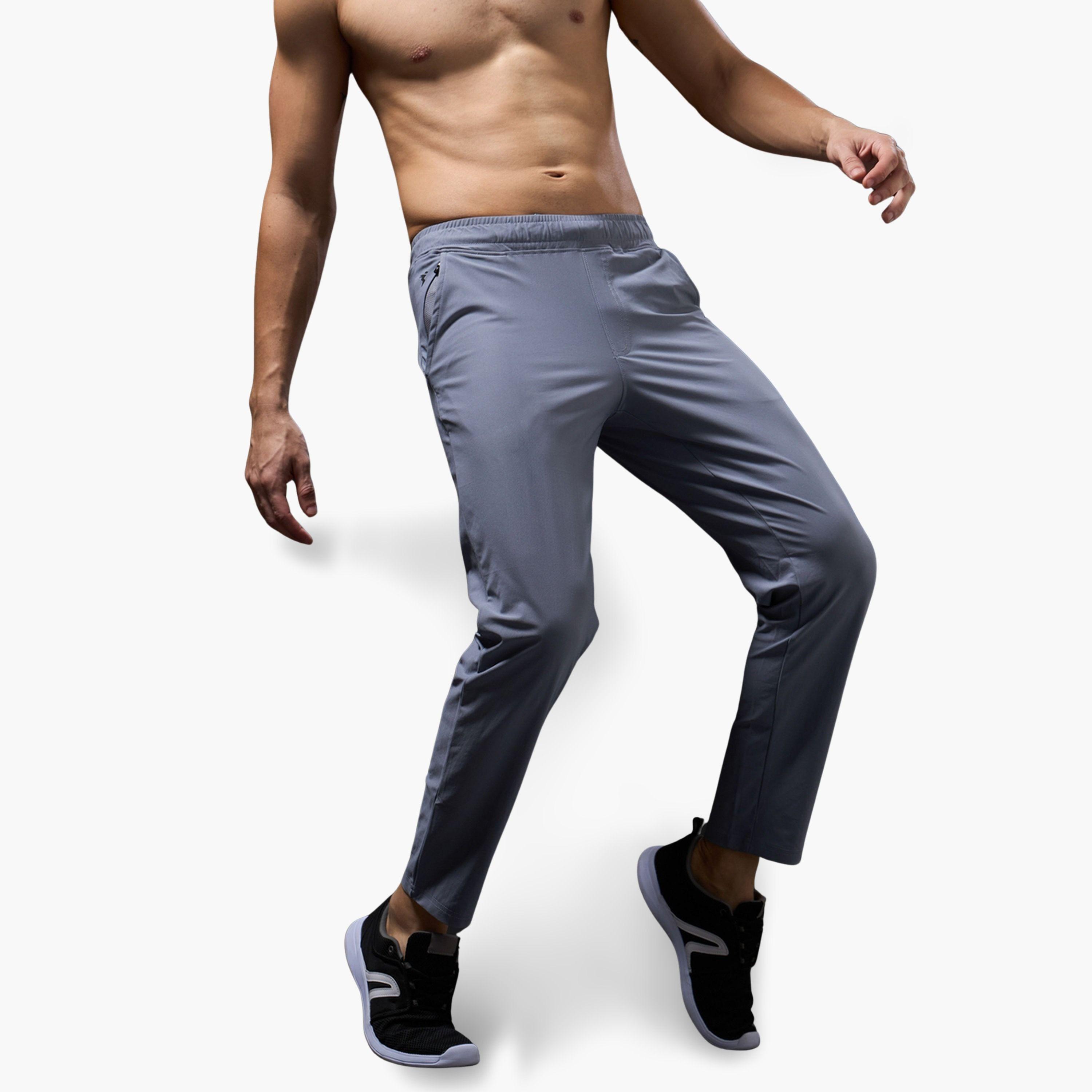بنطال رياضي سادة بقصة مريحة-men-clothing-sportswearandactivewear-bottoms-joggers-image-2
