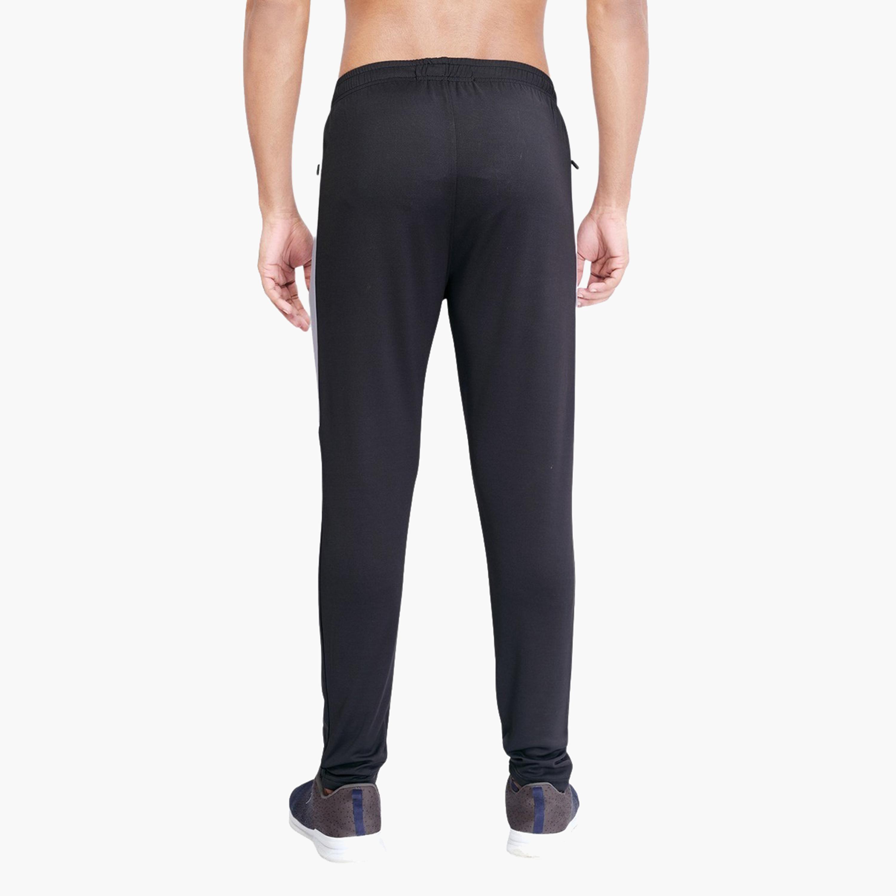 Technosport x Styli Men Solid Slim Fit Track Pants with TECHNO DRY-men-clothing-sportswearandactivewear-bottoms-joggers-image-4