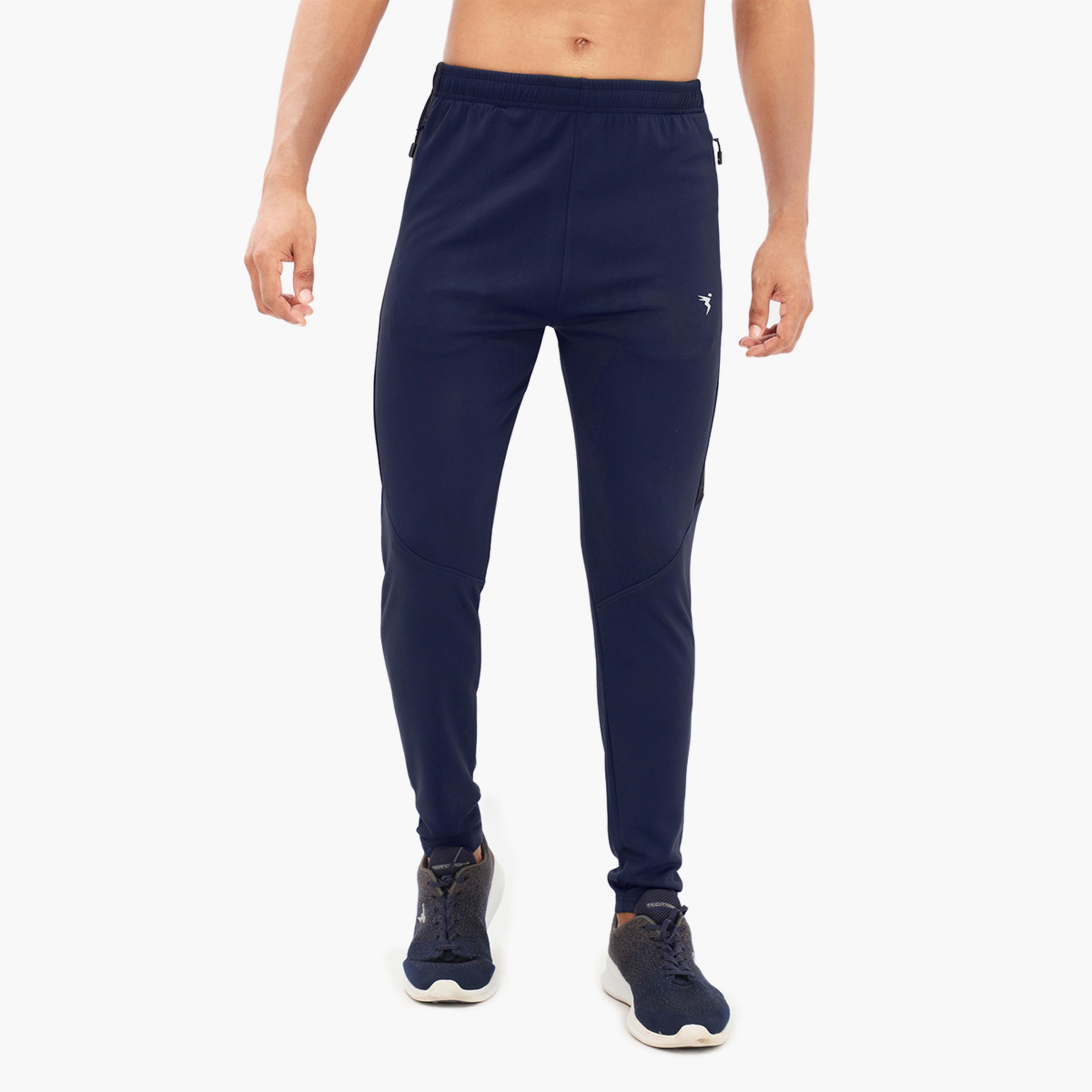 Technosport X Styli Men Solid Slim Fit Track Pants with TECHNO DRY-men-clothing-sportswearandactivewear-bottoms-joggers-image-1