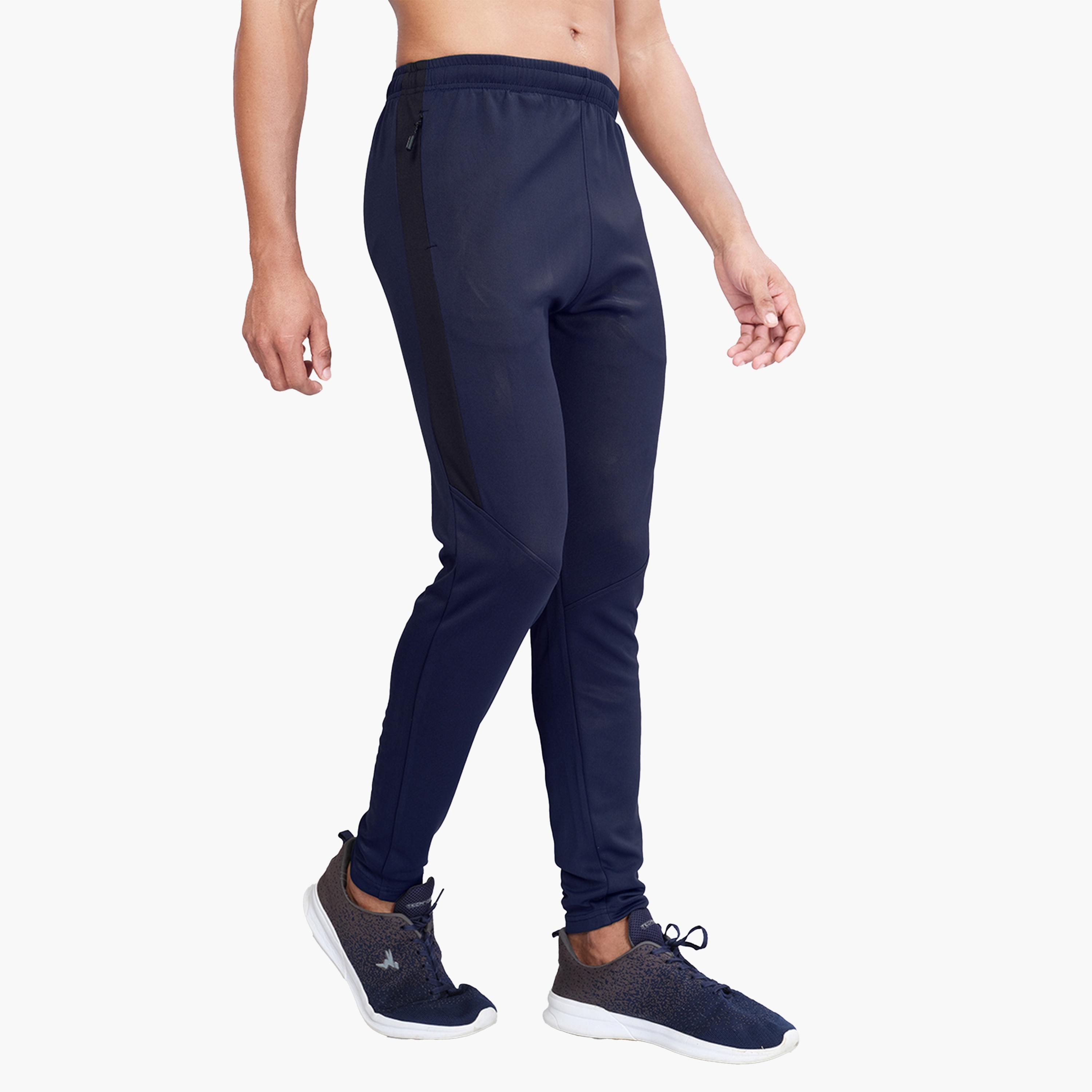 Technosport X Styli Men Solid Slim Fit Track Pants with TECHNO DRY-men-clothing-sportswearandactivewear-bottoms-joggers-image-2