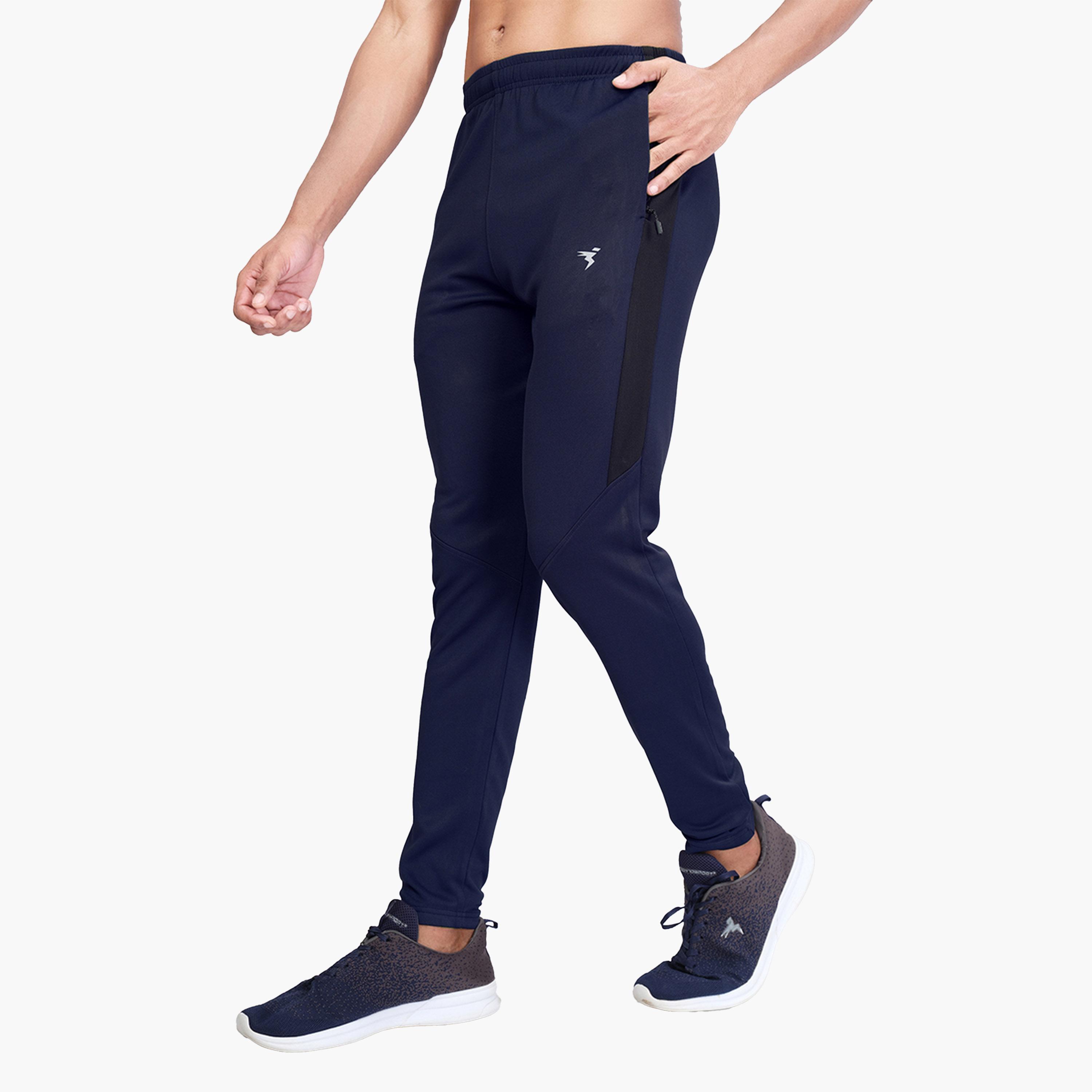 Technosport X Styli Men Solid Slim Fit Track Pants with TECHNO DRY-men-clothing-sportswearandactivewear-bottoms-joggers-image-3