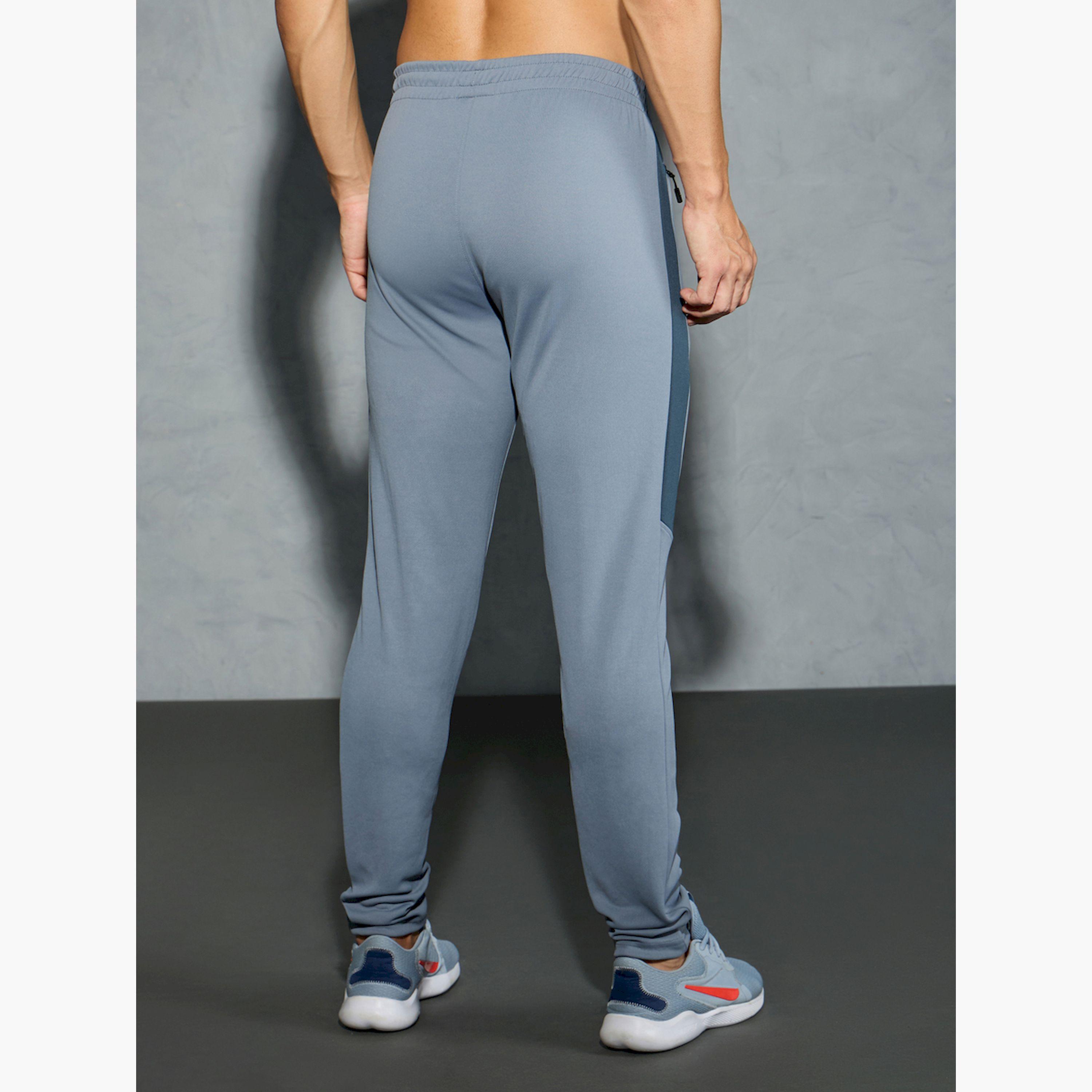 Technosport X Styli Men Solid Slim Fit Track Pants with TECHNO DRY-men-clothing-sportswearandactivewear-bottoms-joggers-image-3