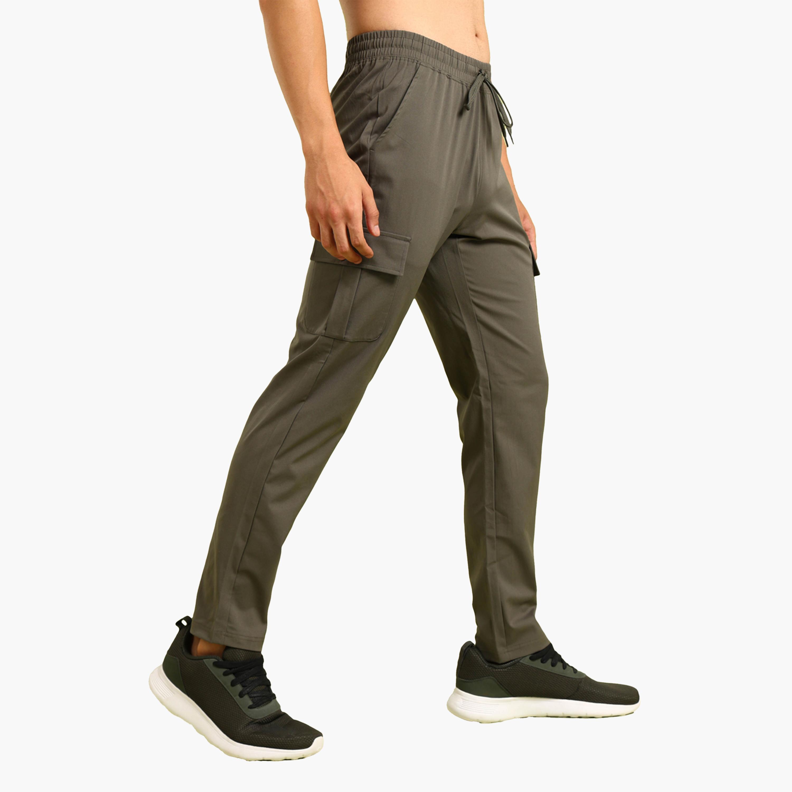 تيكنو سبورت × ستايلي-  بنطلون كارغو رجالي مريح قصّة متينة قماش مرن-men-clothing-sportswearandactivewear-bottoms-image-2