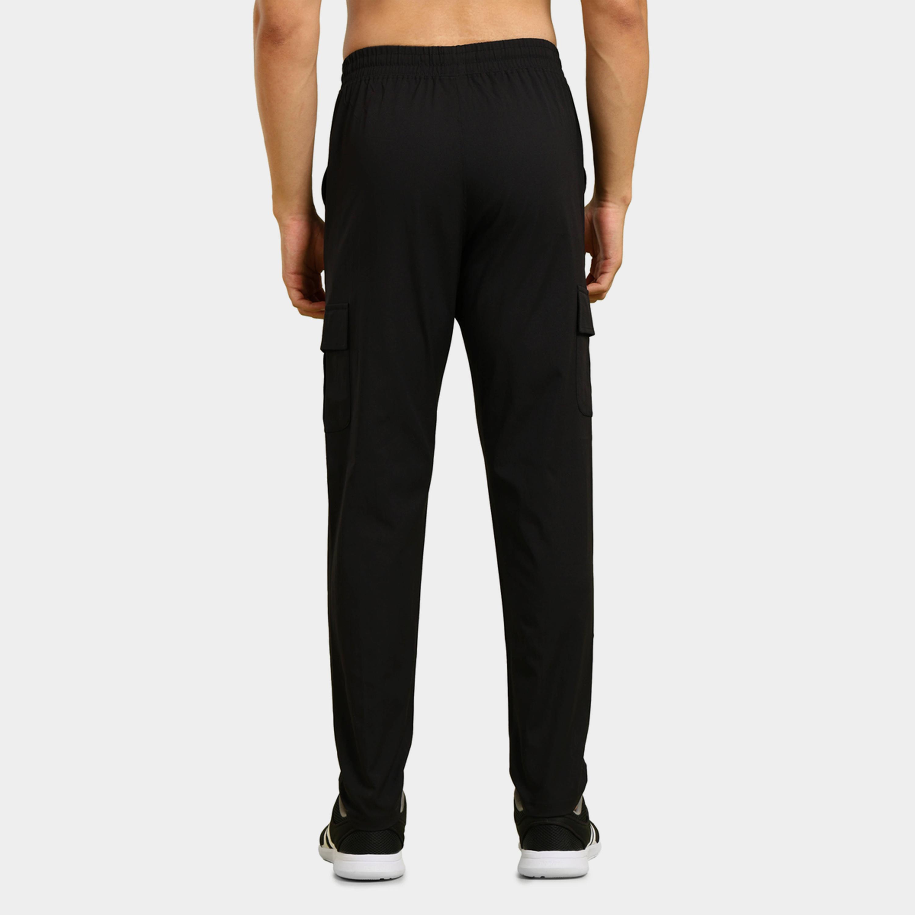 Technosport x Styli Men Solid Relaxed Fit Cargo Pants with TS FLEXI-men-clothing-sportswearandactivewear-bottoms-image-3