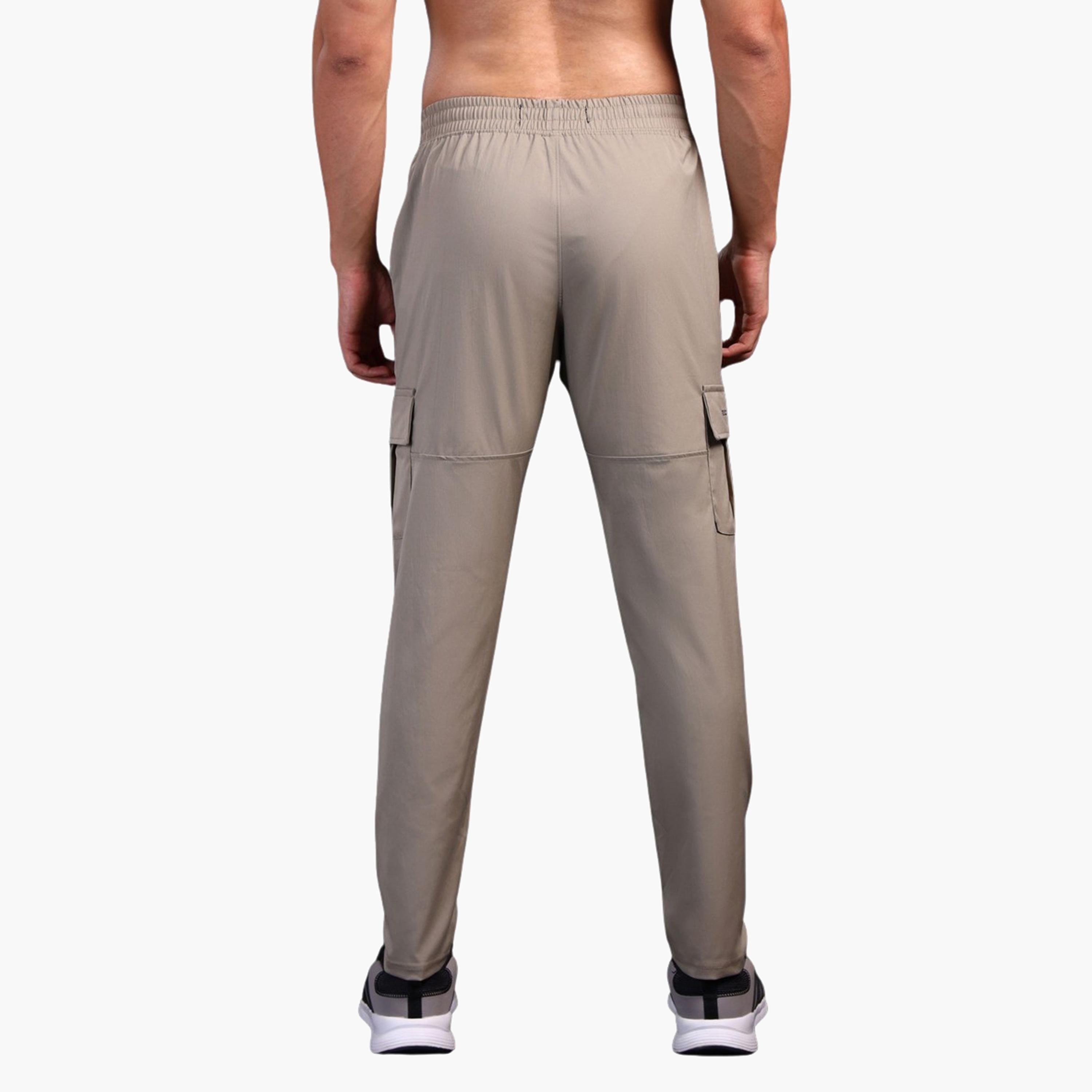 Technosport x Styli Men Solid Relaxed Fit Cargo Pants with TS FLEXI-men-clothing-sportswearandactivewear-bottoms-image-3