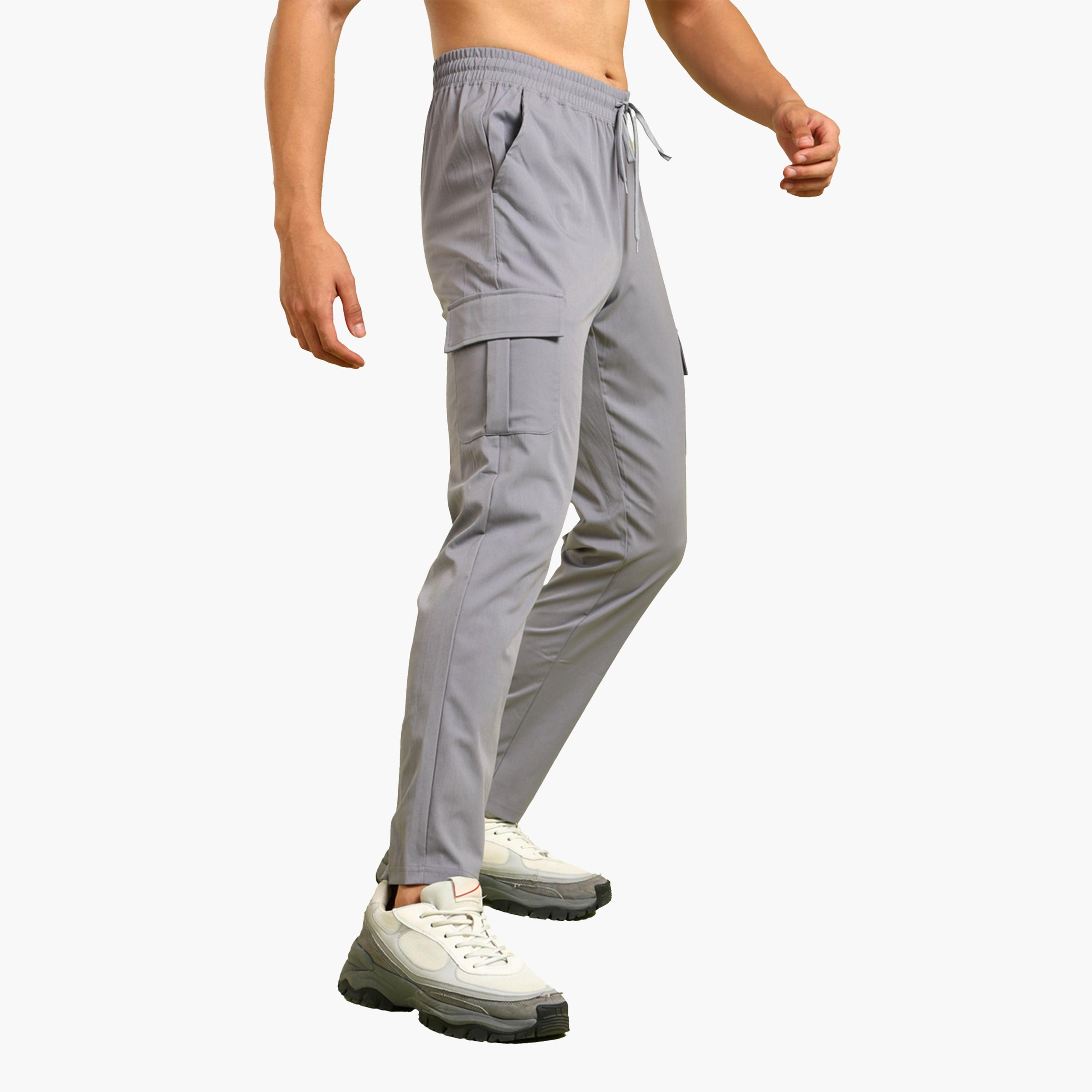 تيكنو سبورت × ستايلي-  بنطلون كارغو رجالي مريح قصّة متينة قماش مرن-men-clothing-sportswearandactivewear-bottoms-image-2