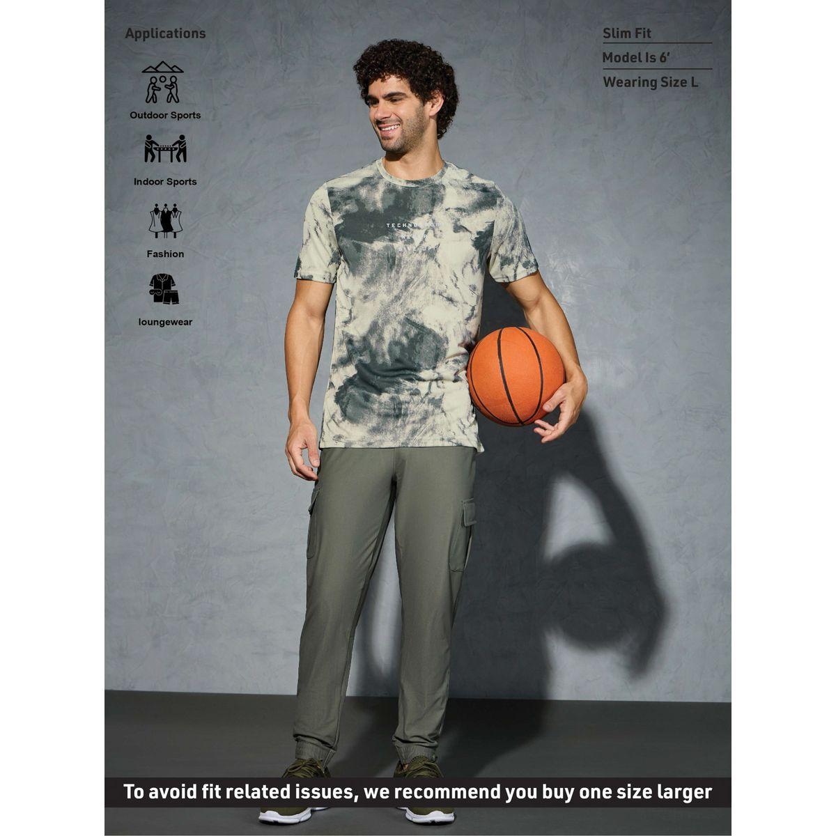 Technosport Solid Regular Fit Cargo Joggers with Drawstring-men-clothing-bottoms-joggers-image-5