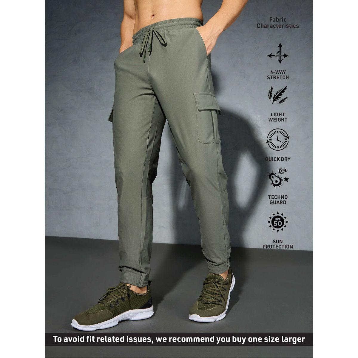 Technosport Solid Regular Fit Cargo Joggers with Drawstring-men-clothing-bottoms-joggers-image-6