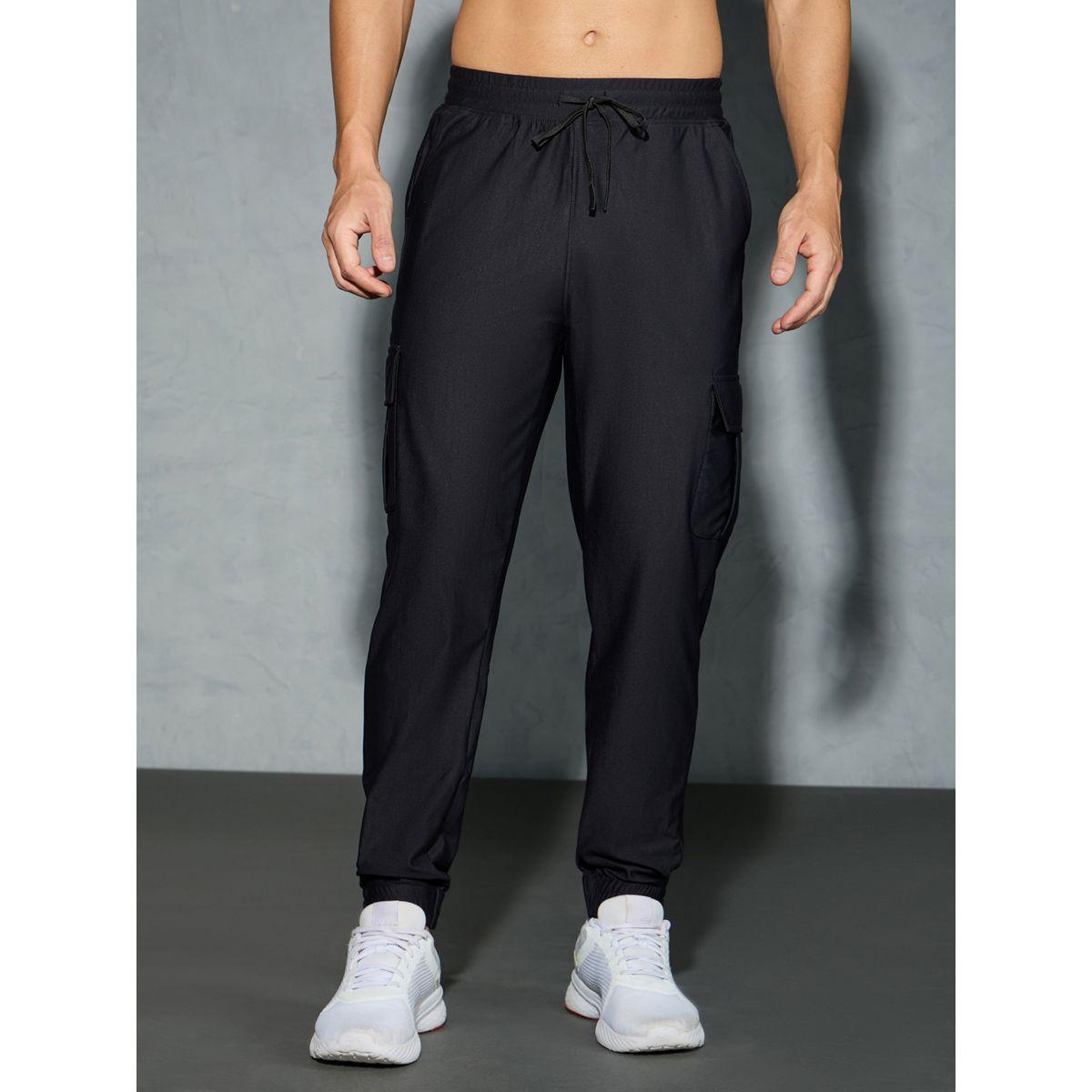جوغر كارجو سادة بقصة عادية وأربطة-men-clothing-bottoms-joggers-image-2