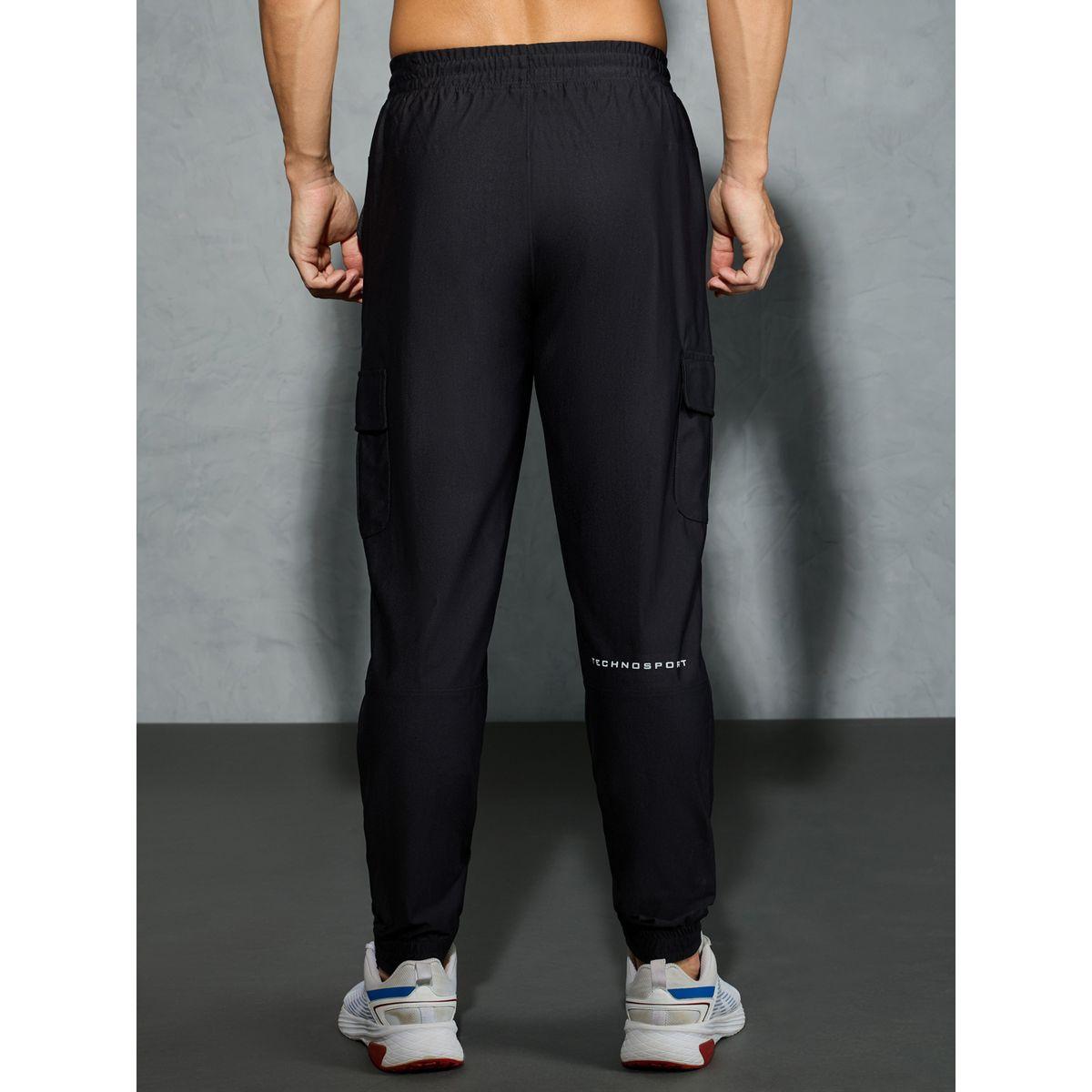 Technosport Solid Regular Fit Cargo Joggers with Drawstring-men-clothing-bottoms-joggers-image-5