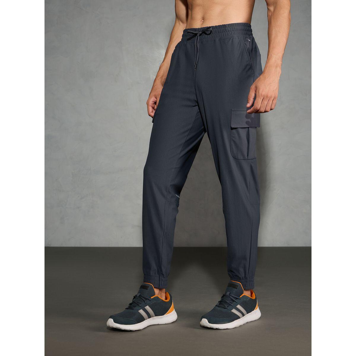 Technosport Solid Regular Fit Cargo Joggers with Drawstring-men-clothing-bottoms-joggers-image-3