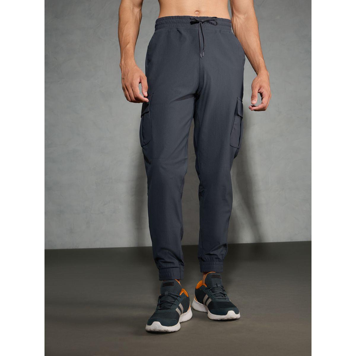 Technosport Solid Regular Fit Cargo Joggers with Drawstring-men-clothing-bottoms-joggers-image-4