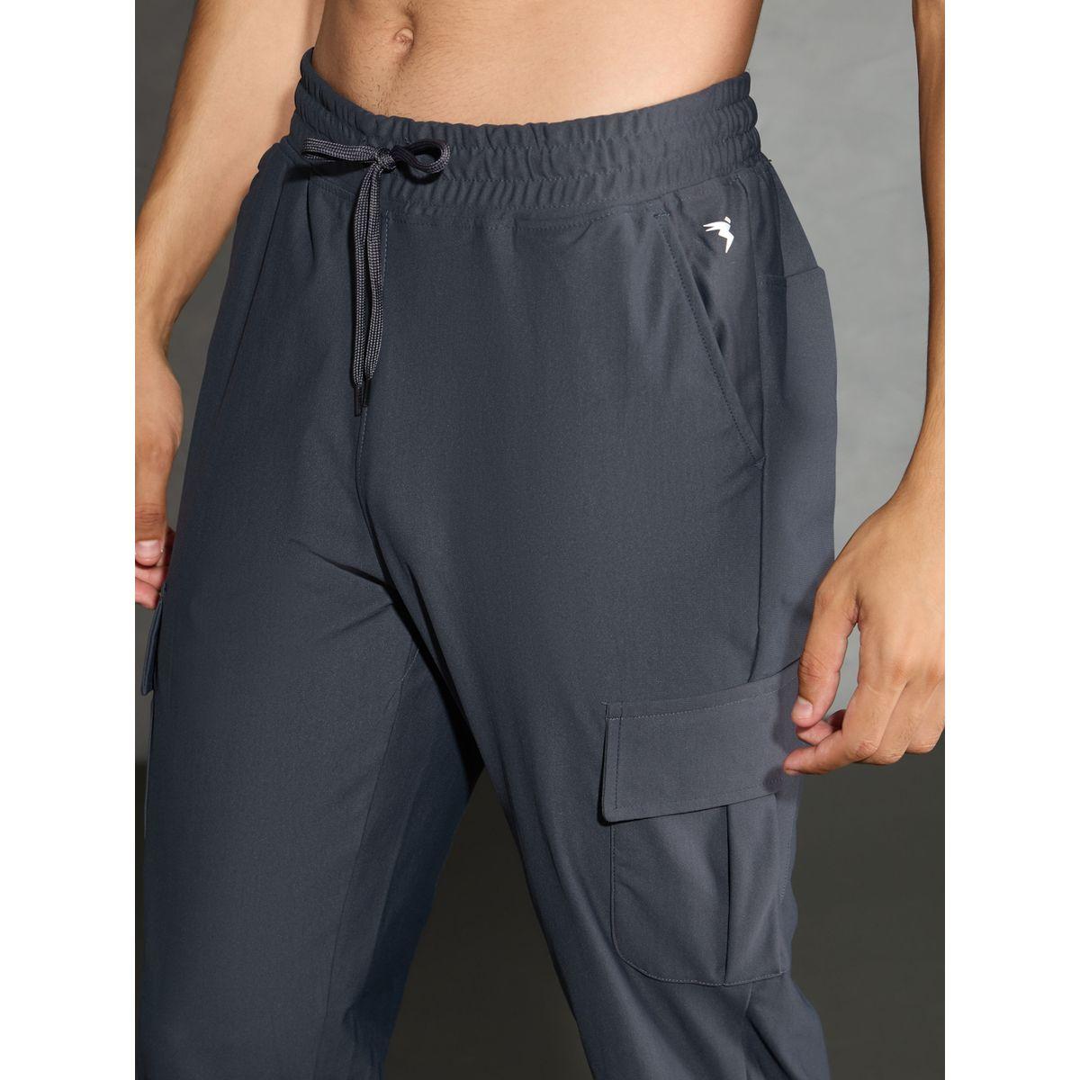 Technosport Solid Regular Fit Cargo Joggers with Drawstring-men-clothing-bottoms-joggers-image-5