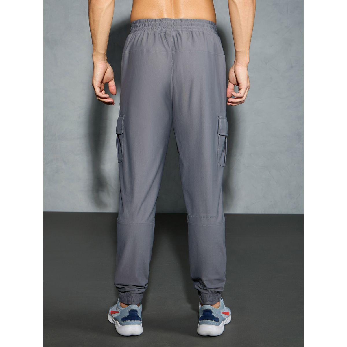 جوغر كارجو سادة بقصة عادية وأربطة-men-clothing-bottoms-joggers-image-4