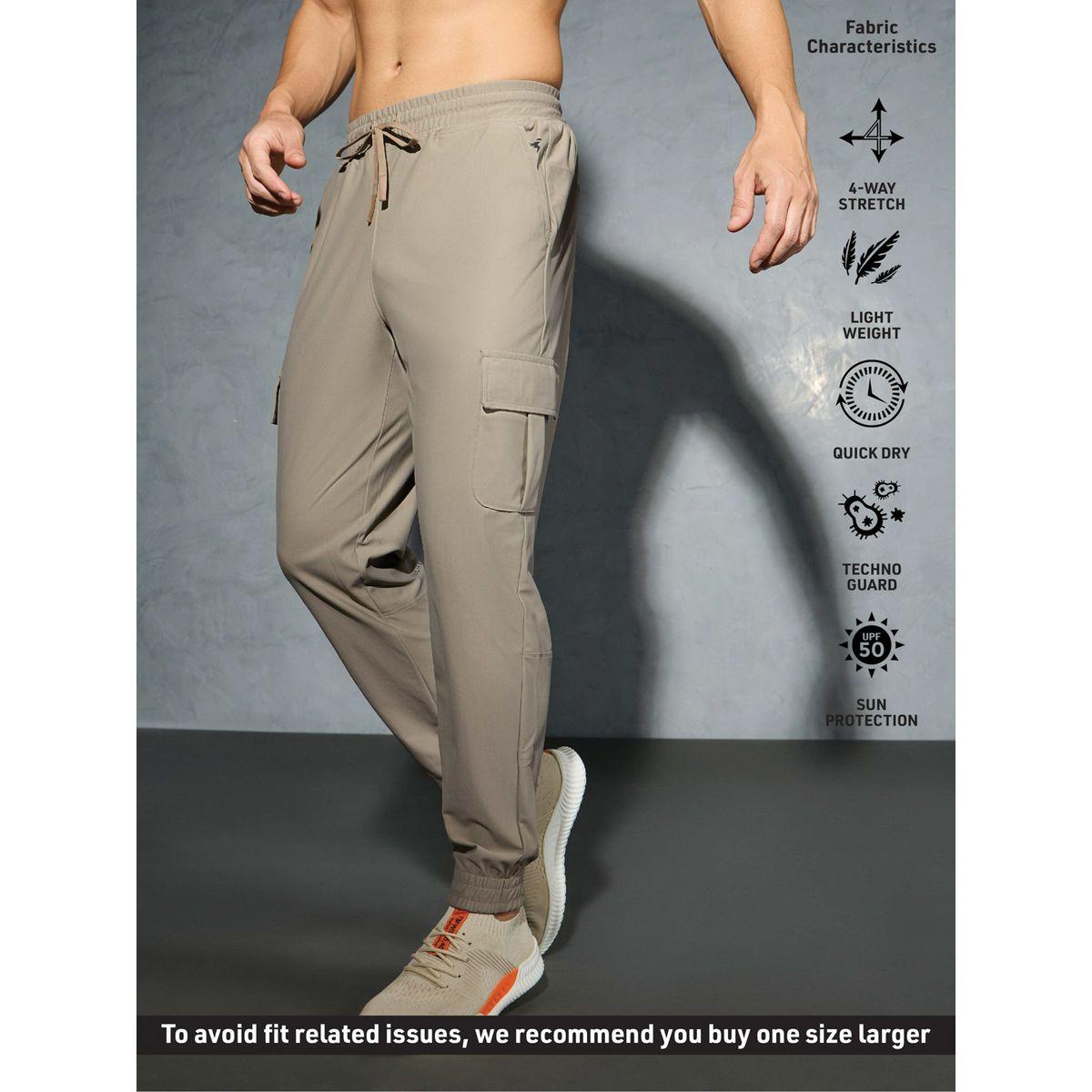 جوغر كارجو سادة بقصة عادية وأربطة-men-clothing-bottoms-joggers-image-1