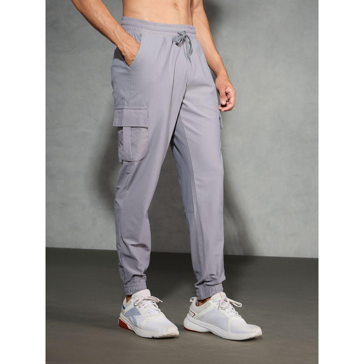 Technosport Solid Regular Fit Cargo Joggers with Drawstring-men-clothing-bottoms-joggers-image-2