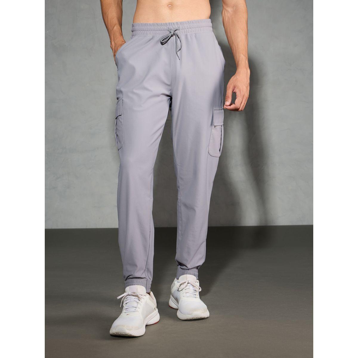Technosport Solid Regular Fit Cargo Joggers with Drawstring-men-clothing-bottoms-joggers-image-3