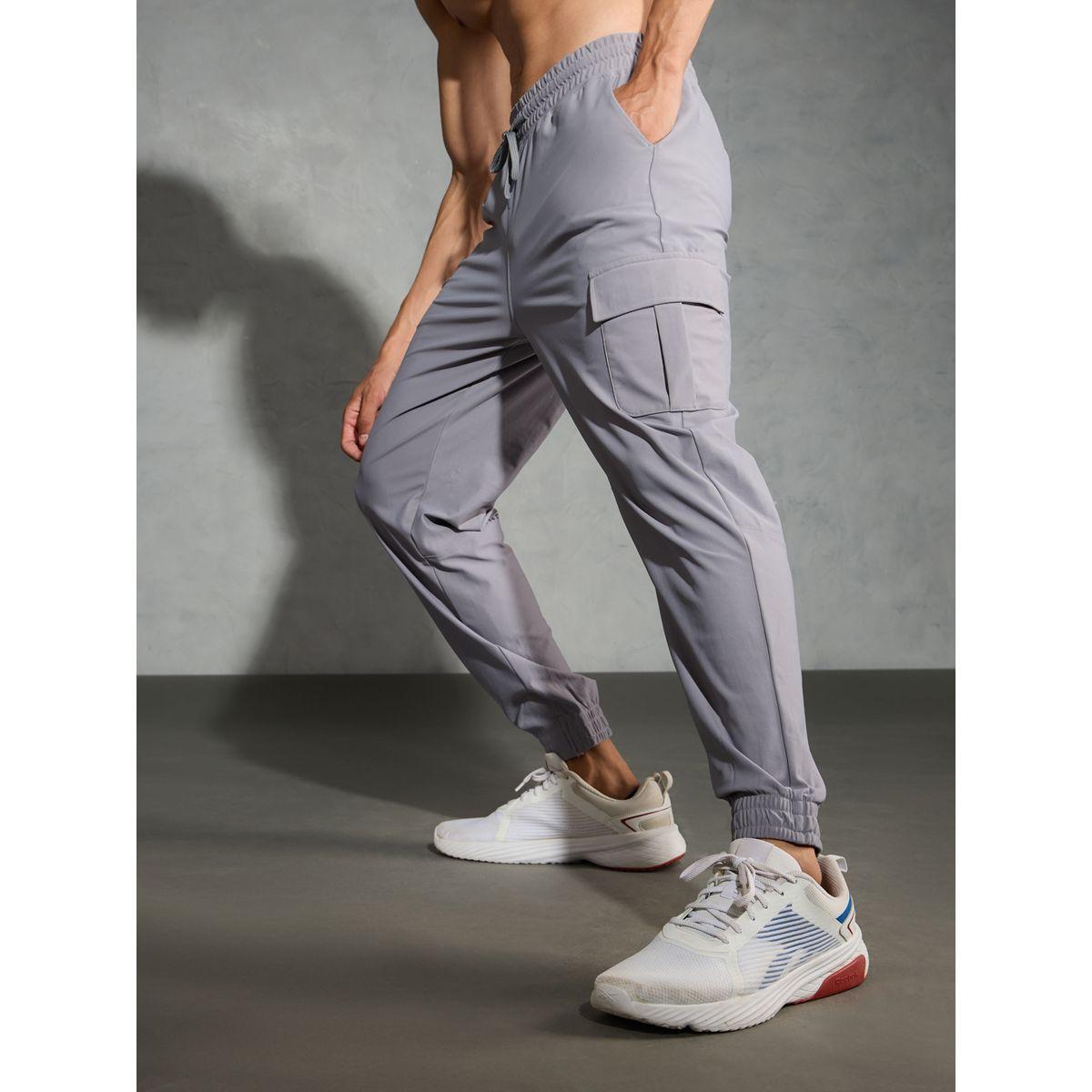 Technosport Solid Regular Fit Cargo Joggers with Drawstring-men-clothing-bottoms-joggers-image-5