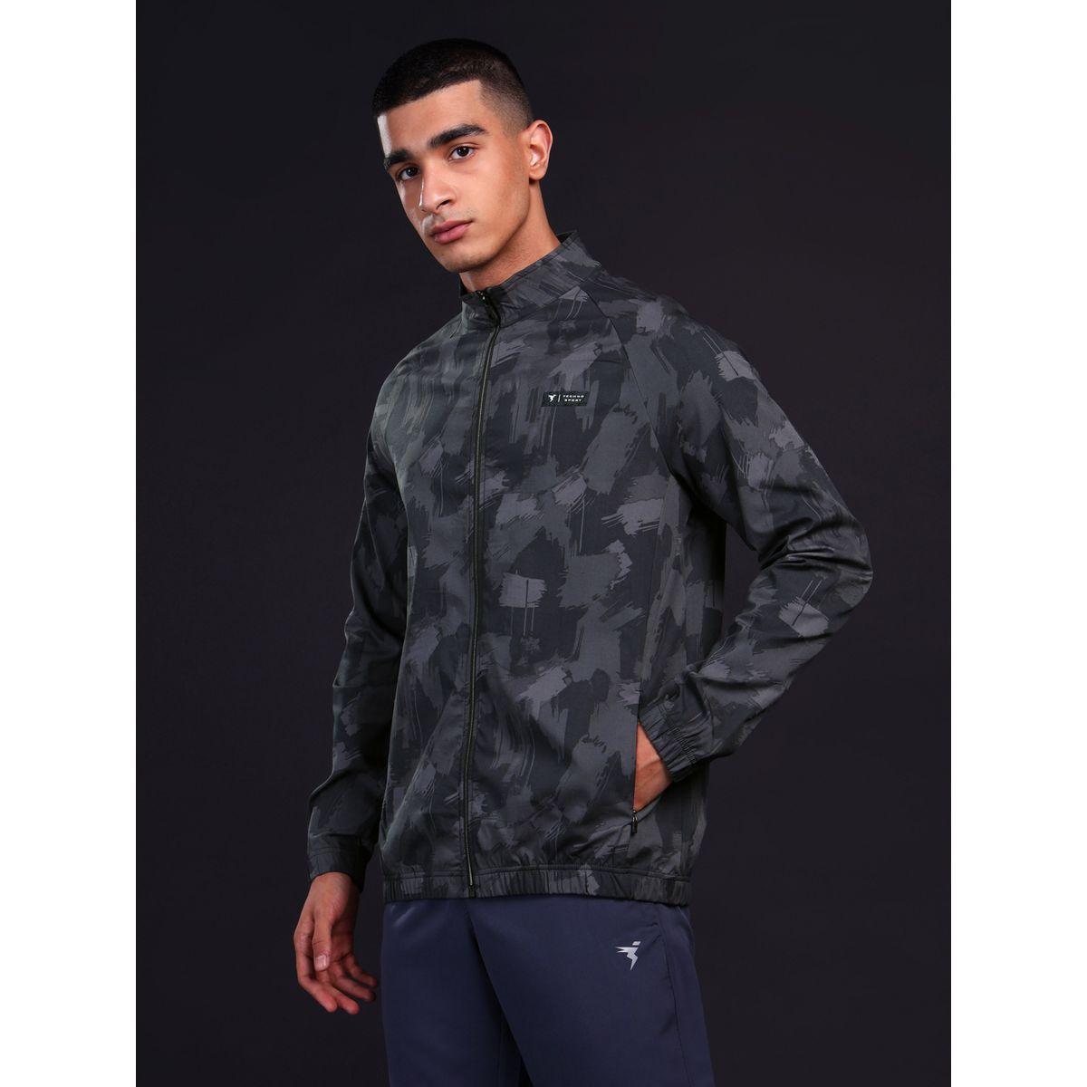 Technosport Men Printed Mock Neck Slim Fit Jacket with TS FLEXI-men-clothing-sportswearandactivewear-hoodiesandsweatshirts-image-2