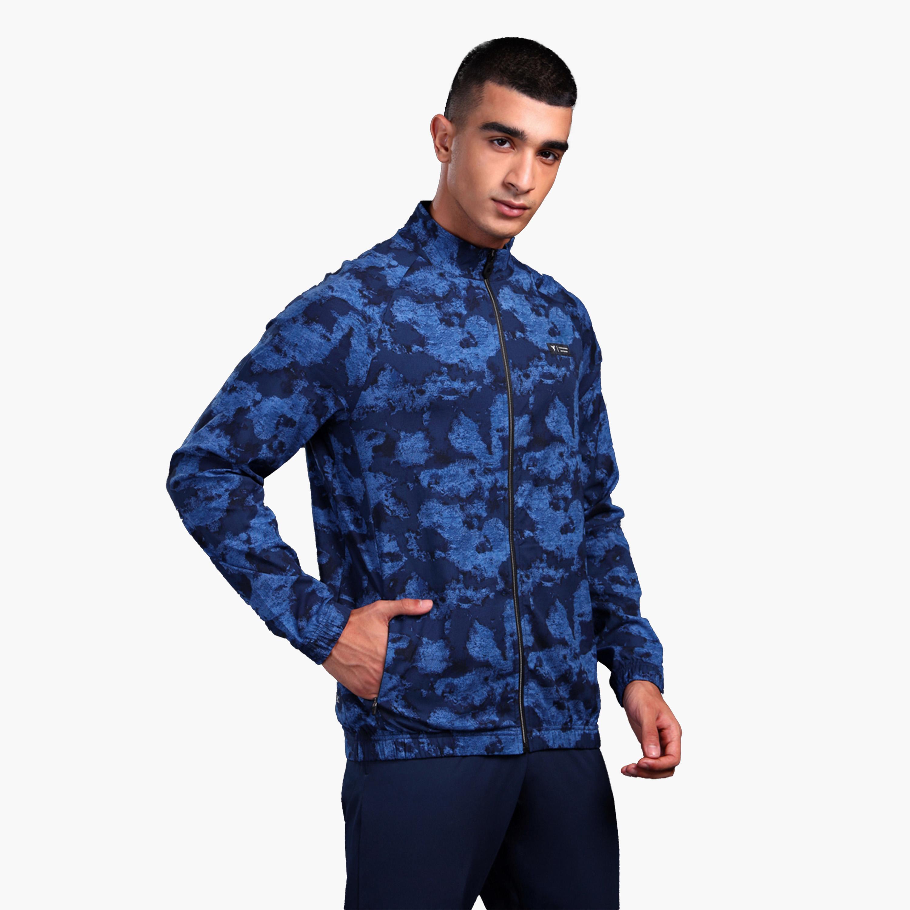 Technosport X Styli Men Printed Slim Fit Mock Neck Sports Jacket with TS FLEXI-men-clothing-sportswearandactivewear-hoodiesandsweatshirts-image-1