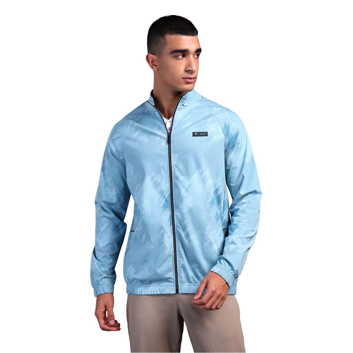 Technosport Men Camouflage Printed Mock Neck Slim Fit Jacket with TS FLEXI-men-clothing-sportswearandactivewear-hoodiesandsweatshirts-image-1