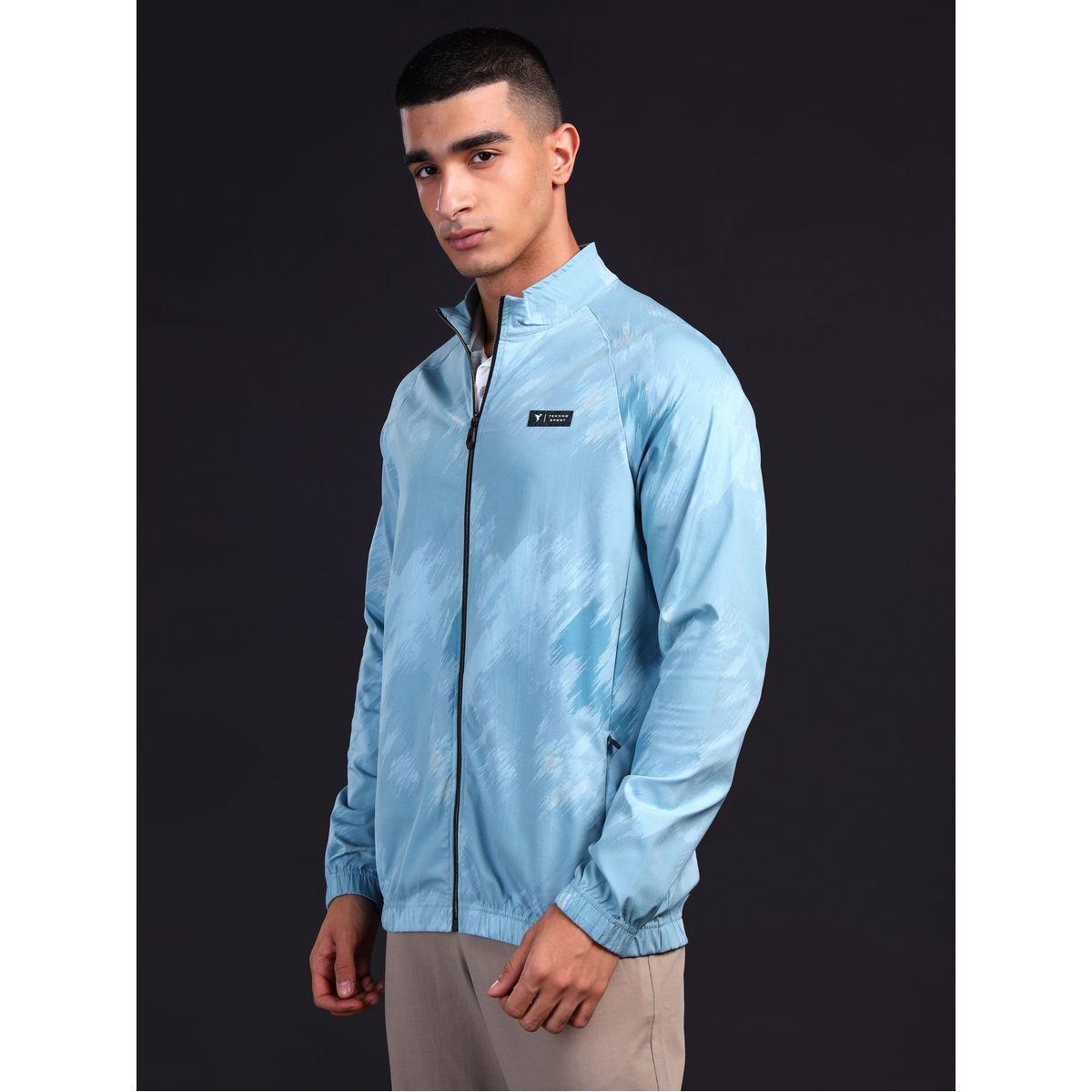 Technosport Men Camouflage Printed Mock Neck Slim Fit Jacket with TS FLEXI-men-clothing-sportswearandactivewear-hoodiesandsweatshirts-image-2