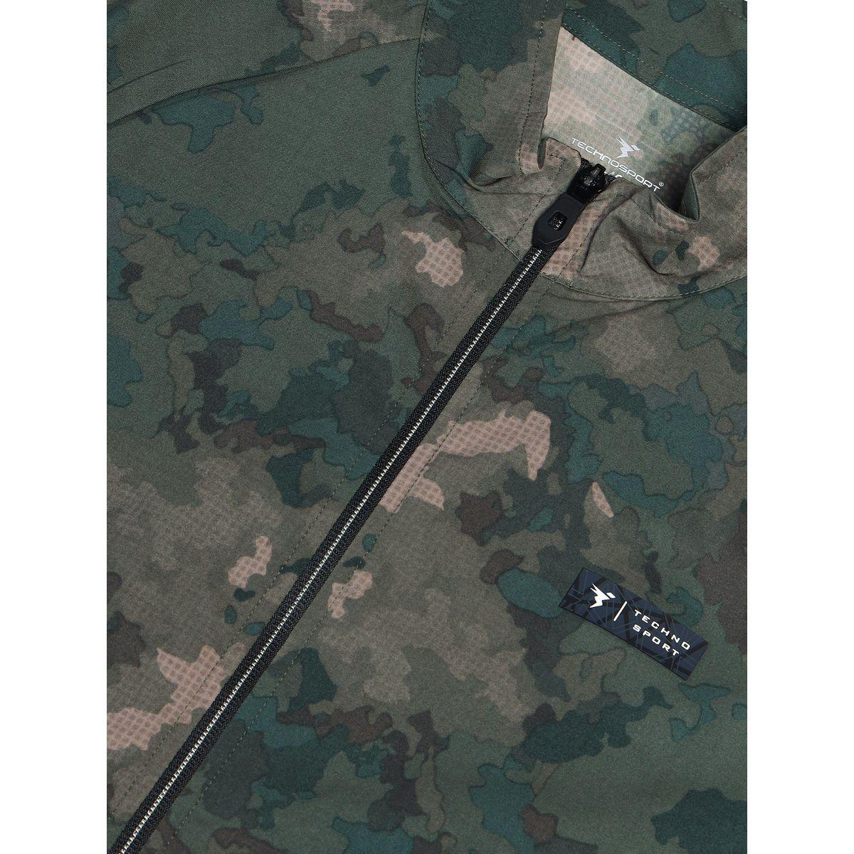 Technosport Men Camouflage Printed Mock Neck Slim Fit Jacket with TS FLEXI-men-clothing-sportswearandactivewear-hoodiesandsweatshirts-image-4