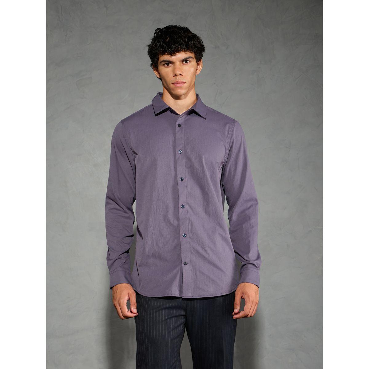 Technosport Solid Spread Collar Regular Fit Shirt-men-clothing-shirts-image-5