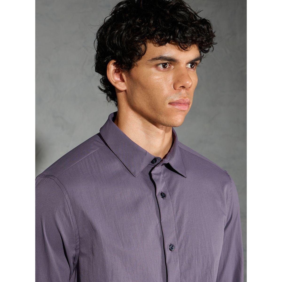 Technosport Solid Spread Collar Regular Fit Shirt-men-clothing-shirts-image-6