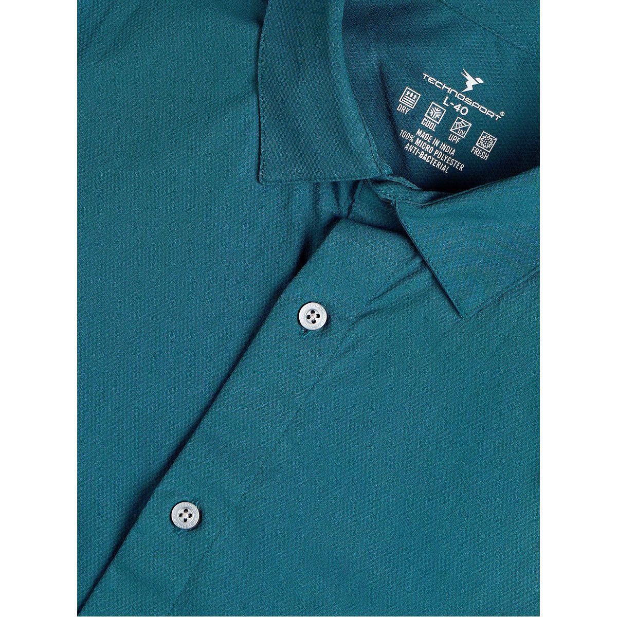 قميص سادة بقصة سليم فيت وياقة سبريد-men-clothing-shirts-image-4