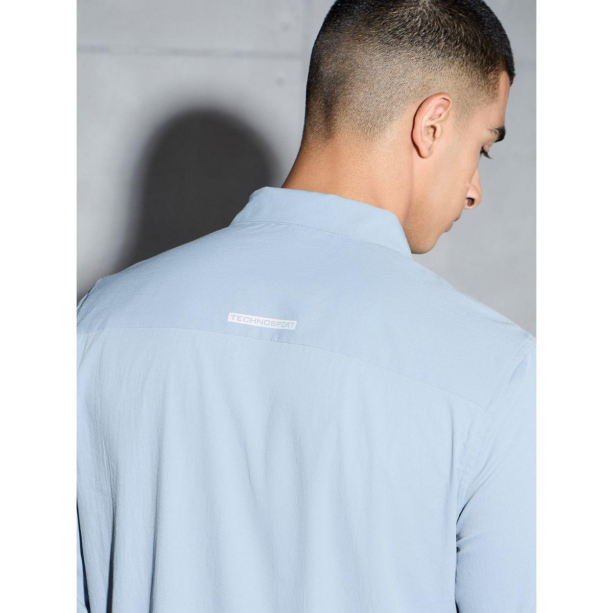 Technosport Men Solid Long Sleeve Regular Fit Shirt-men-clothing-shirts-image-3