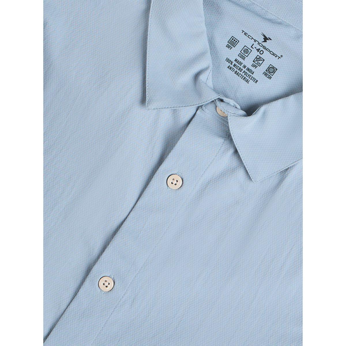 Technosport Men Solid Long Sleeve Regular Fit Shirt-men-clothing-shirts-image-4