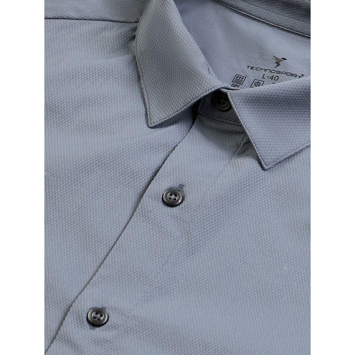 قميص سادة بياقة سبريد وقصة عادية-men-clothing-shirts-image-1