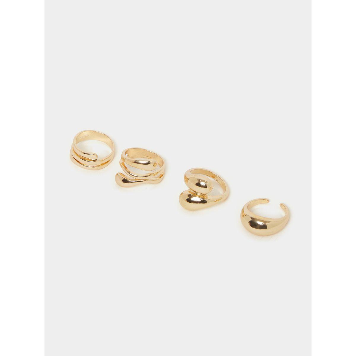 Styli Set of 4 - Gold Plated Ring-women-watchesandjewellery-jewellery-rings-image-2