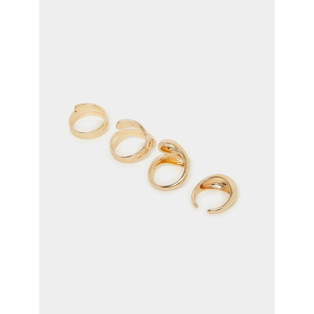 مجموعة من 4 خواتم كاجوال-women-watchesandjewellery-jewellery-rings-image-3
