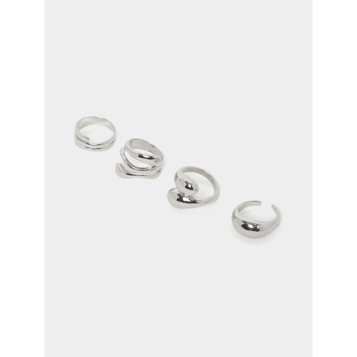 Styli Set of 4 - Silver Plated Ring-women-watchesandjewellery-jewellery-rings-image-2