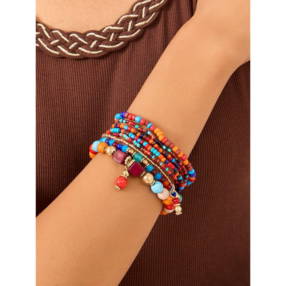 Styli Multi Stackable Bead Bracelets-women-watchesandjewellery-jewellery-banglesandbracelets-image-1