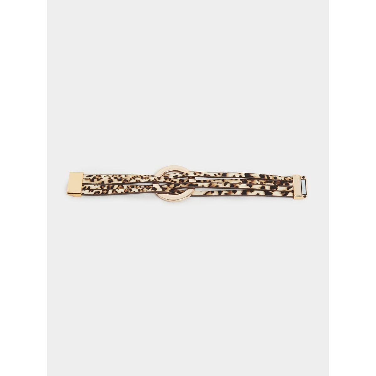 Styli Leopard Print Multistrand Bracelet-women-watchesandjewellery-jewellery-banglesandbracelets-image-4